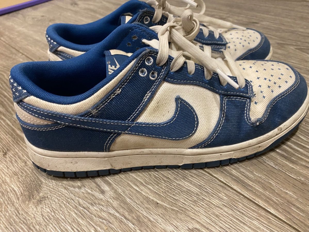 Nike Blue denim lows Size US 9.5 / IT 39.5 - 2 Thumbnail