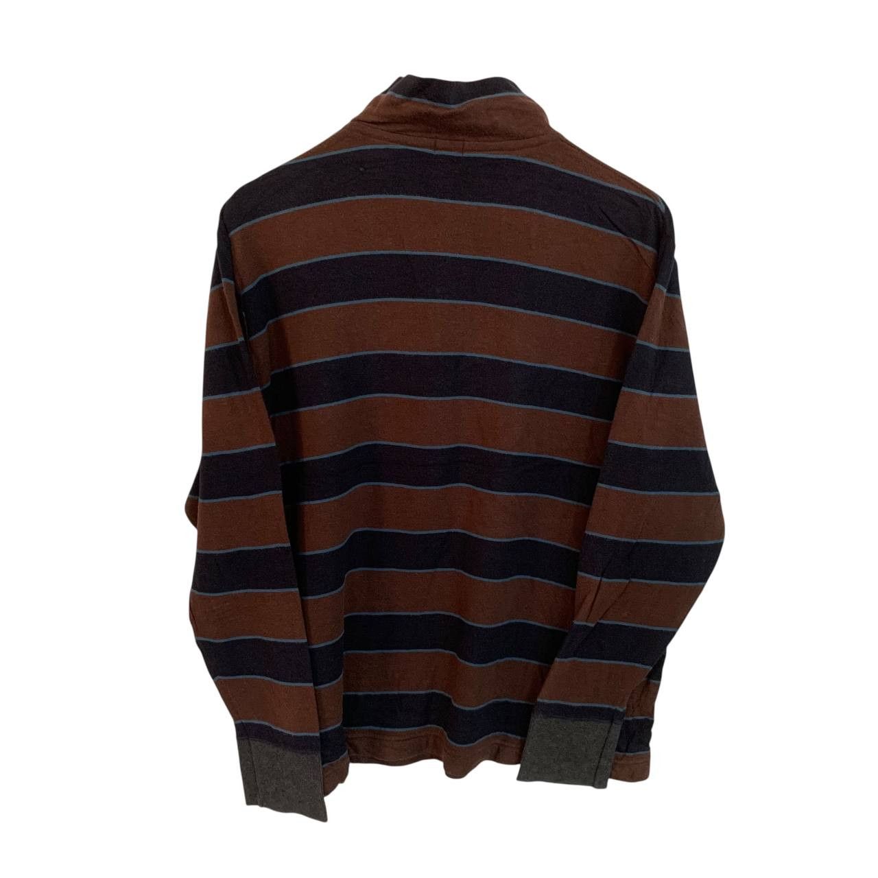 Paul Smith Vintage Paul Smith Stripe Half Zip Stripe Jumper Size US L / EU 52-54 / 3 - 5 Thumbnail