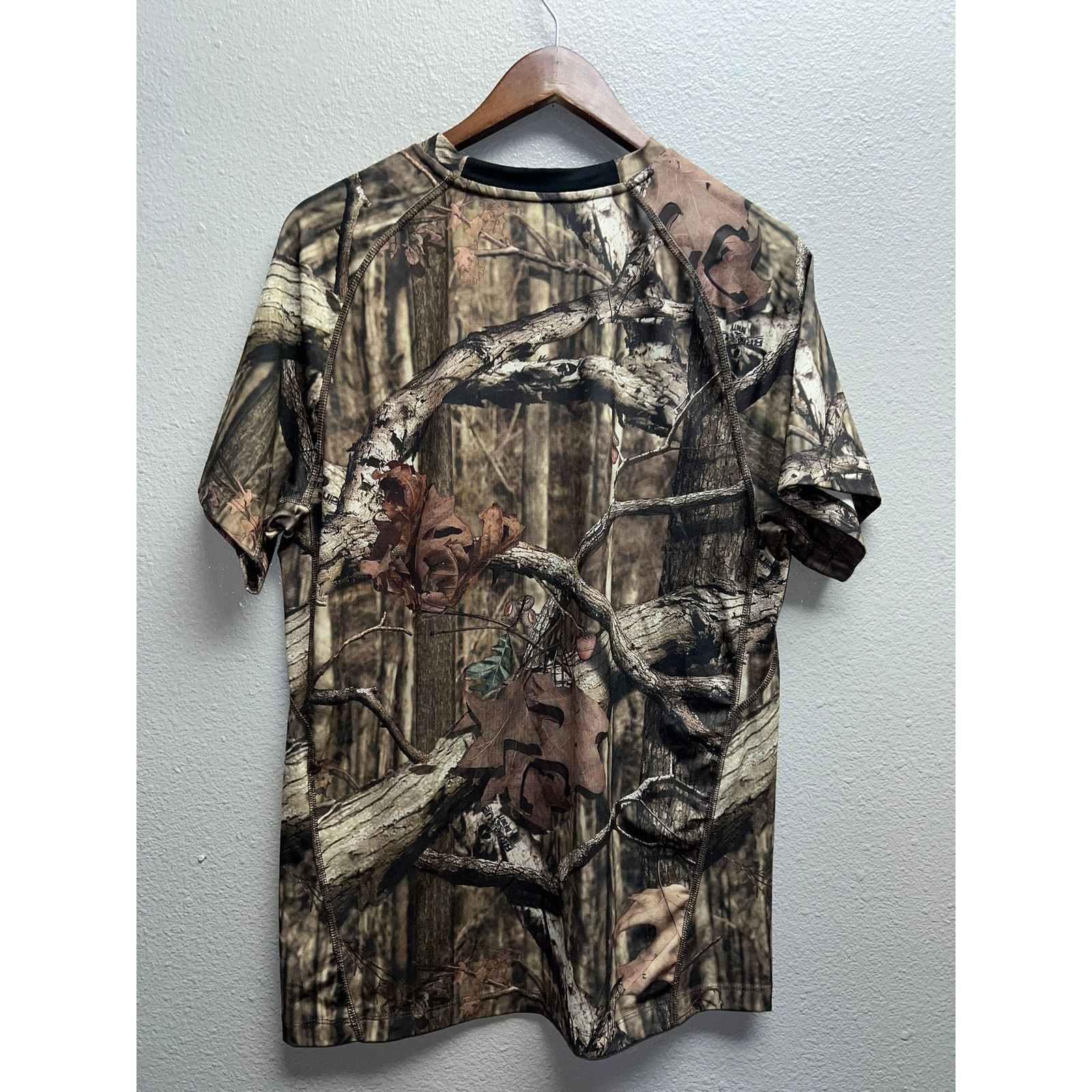Starter Mossy Oak Break Up Camo Shirt Starter Polyester Green Tee M Size US M / EU 48-50 / 2 - 7 Thumbnail