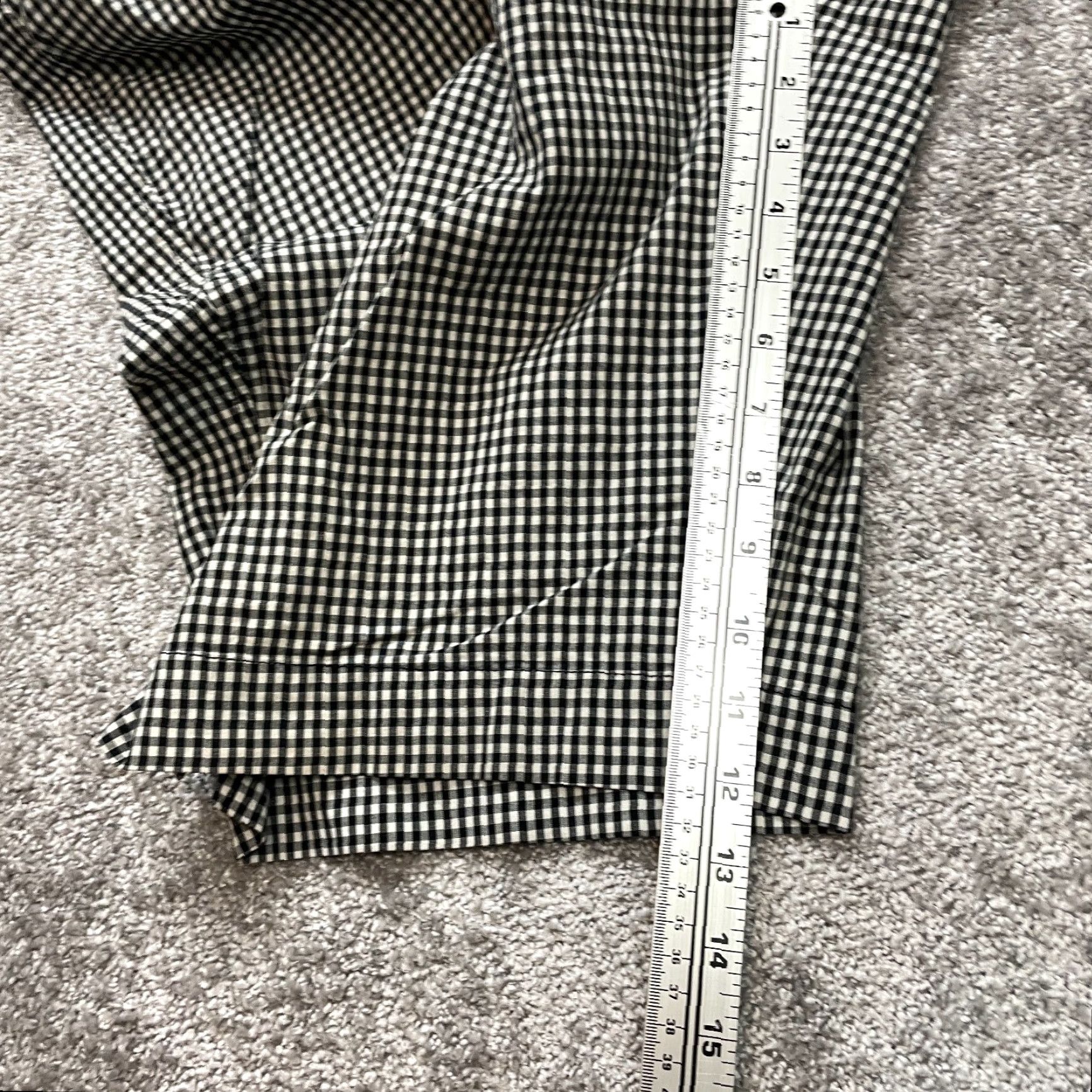 Vintage VINTAGE New York and Company Manhattan Chino Shorts Womens 18 Black White Plaid 12" Insm Size 27" / US 4 / IT 40 - 3 Thumbnail
