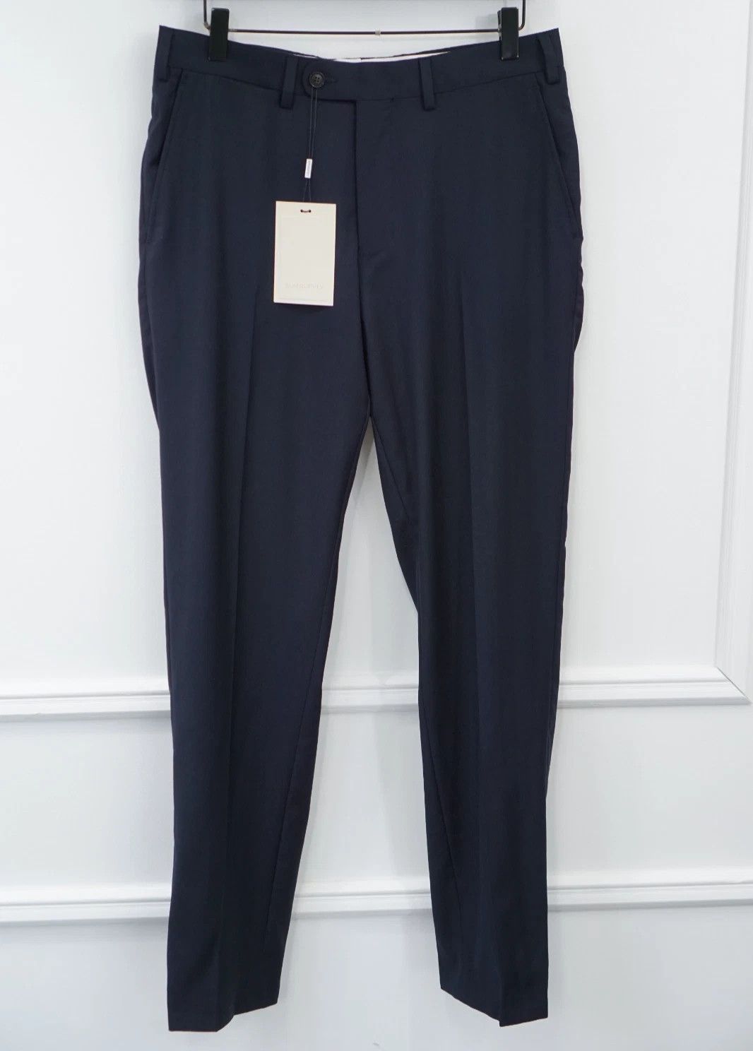Suitsupply Men Suitsupply Pants Navy Blue Wool Sienna Size UK/US34 Size 34R - 1 Thumbnail