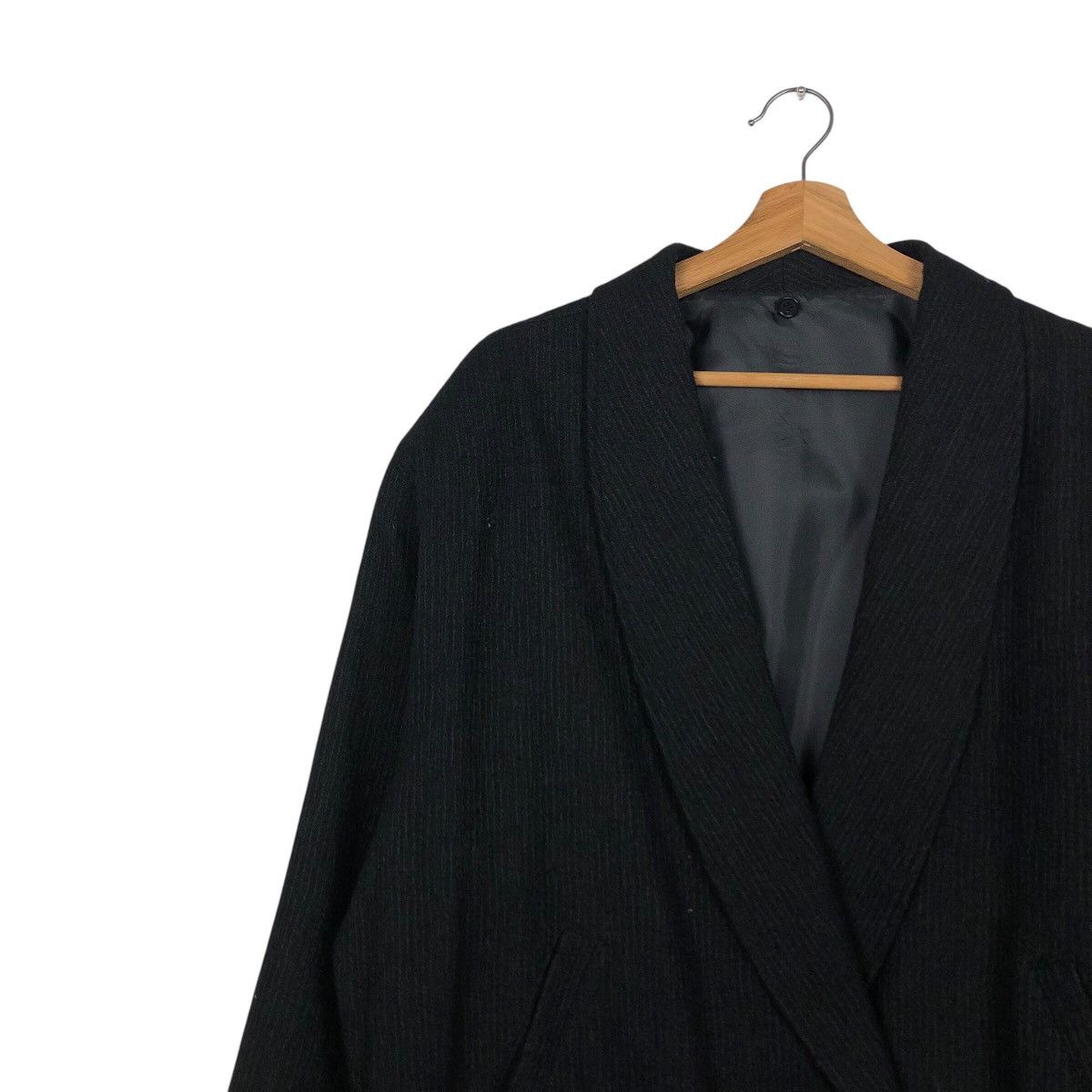 Japanese Brand 📌Vtg Wool Bomber Jacket Herringbone Unbranded Issey Miyake Size US M / EU 48-50 / 2 - 8 Thumbnail