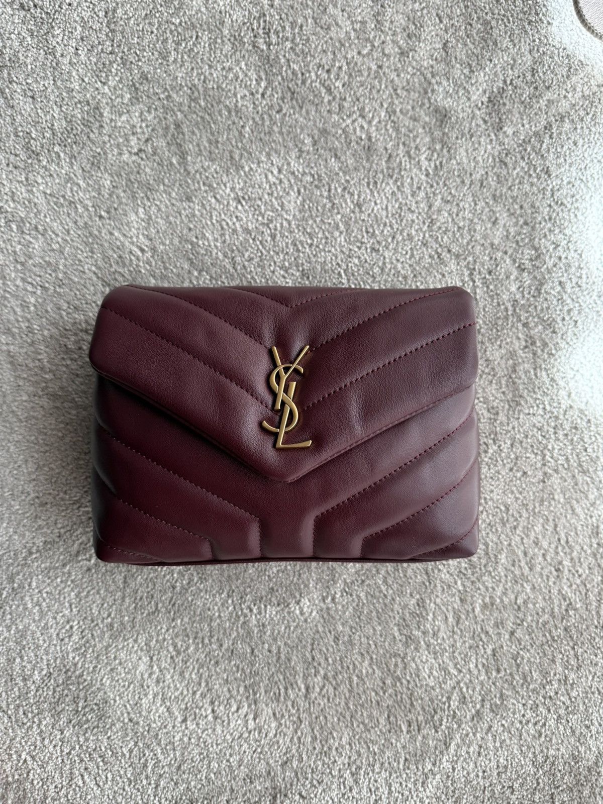 Yves Saint Laurent Saint Laurent Bordeaux Loulou Toy Crossbody Bag Size ONE SIZE - 8 Thumbnail