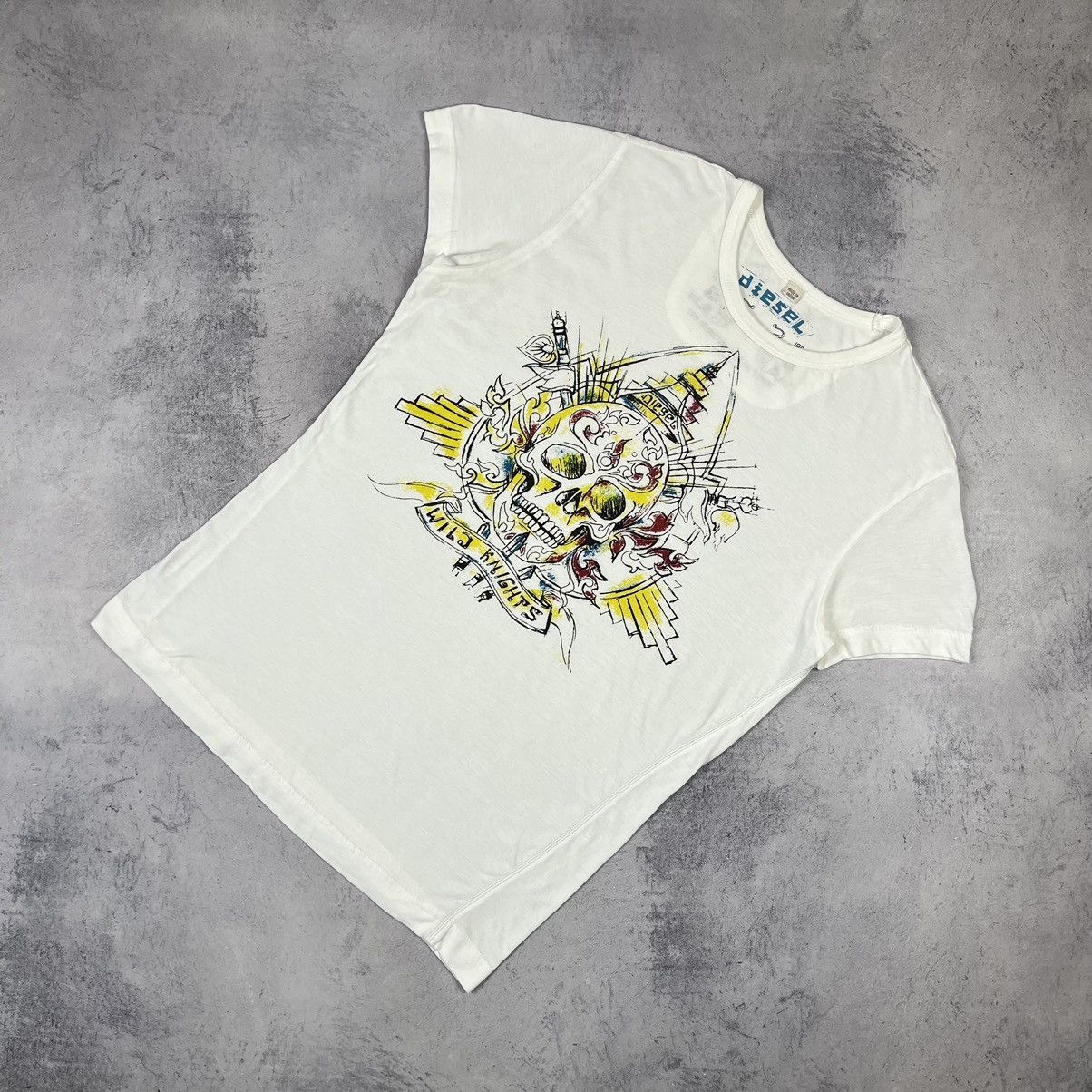 Diesel Diesel Skulls Graphic Tee Y2K Printed Art Luxury Streetwear Size US L / EU 52-54 / 3 - 1 Thumbnail