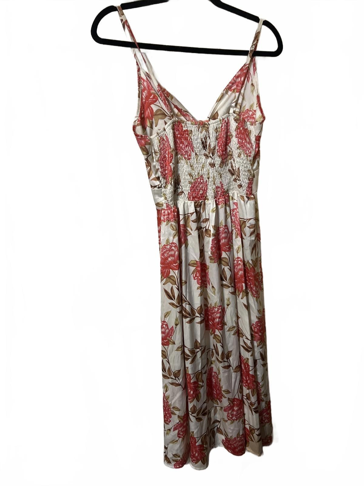 Unknown London Floral Midi Front Tie Slit Romantic Chic M slip dress Size M / US 6-8 / IT 42-44 - 5 Thumbnail