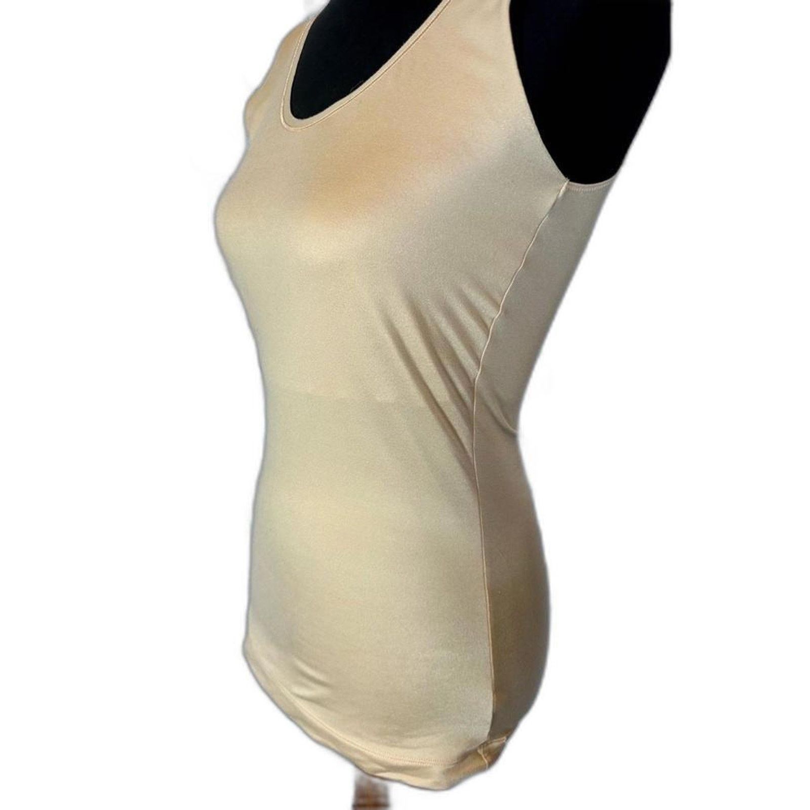 Designer Soft Nude Tank Top - Versatile Sleeveless Tee Size ONE SIZE - 2 Thumbnail