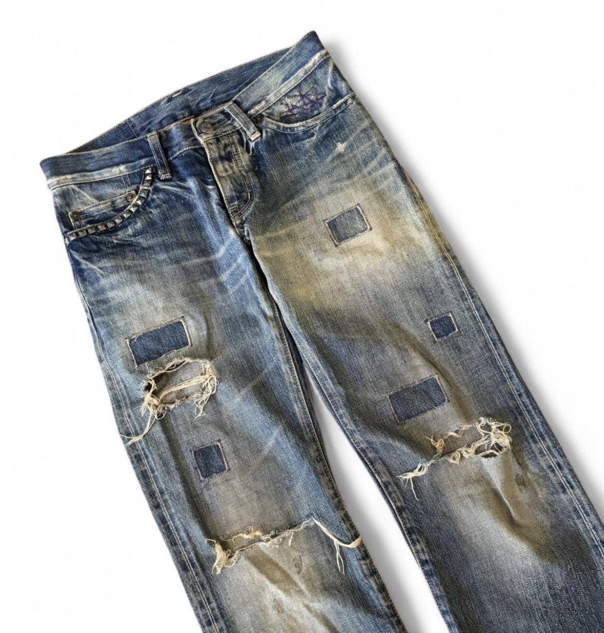 Hysteric Glamour Hysteric Glamour Patchwork Salvege Denim Size US 26 / EU 42 - 6 Thumbnail