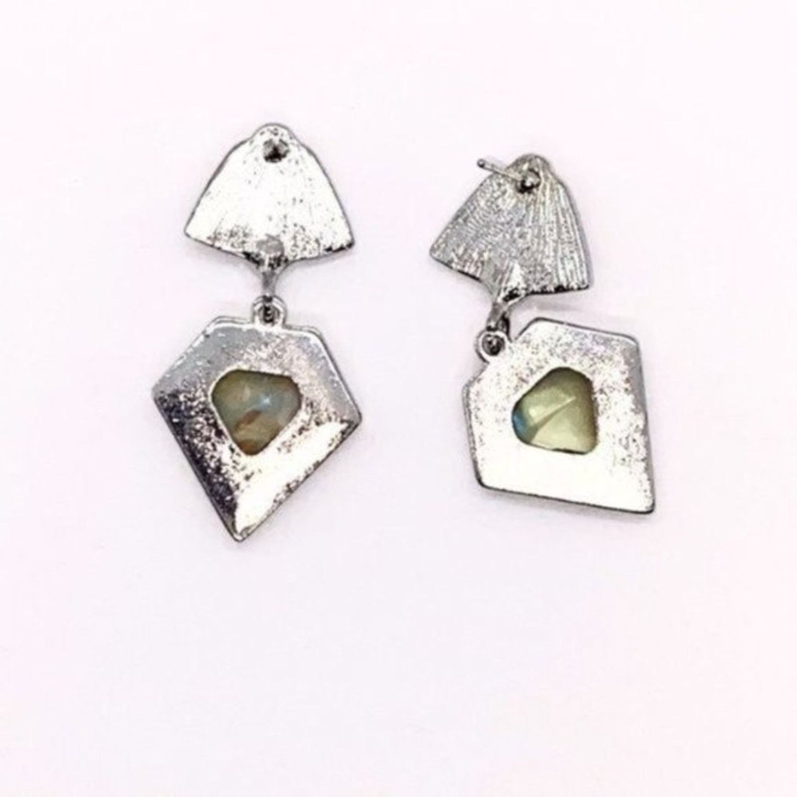 Other NWT Silver Crystal Abalone Colored Dangle Earrings Size ONE SIZE - 7 Thumbnail