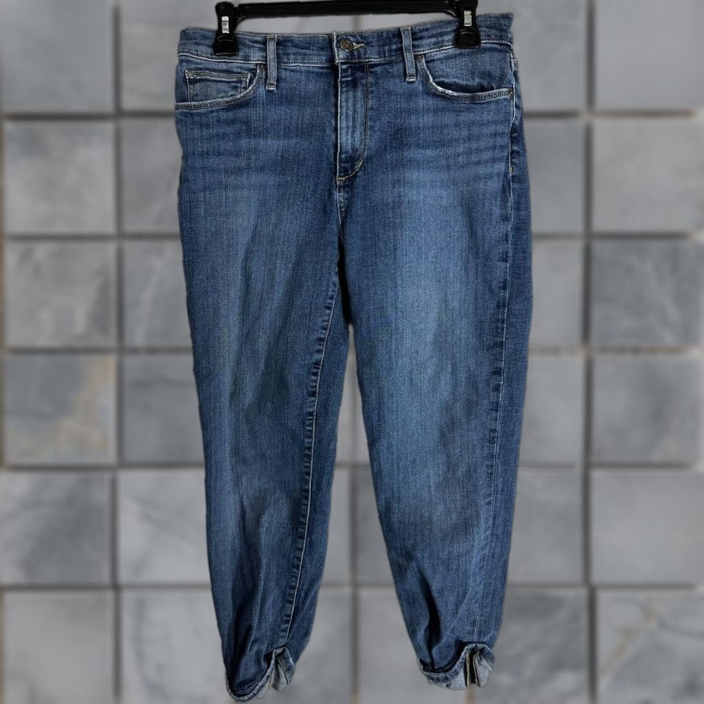 Vintage Joes Jeans Womens 30 Dark Blue Denim Cropped Mid Rise Cotton Blend Size 28" / US 6 / IT 42 - 1 Thumbnail