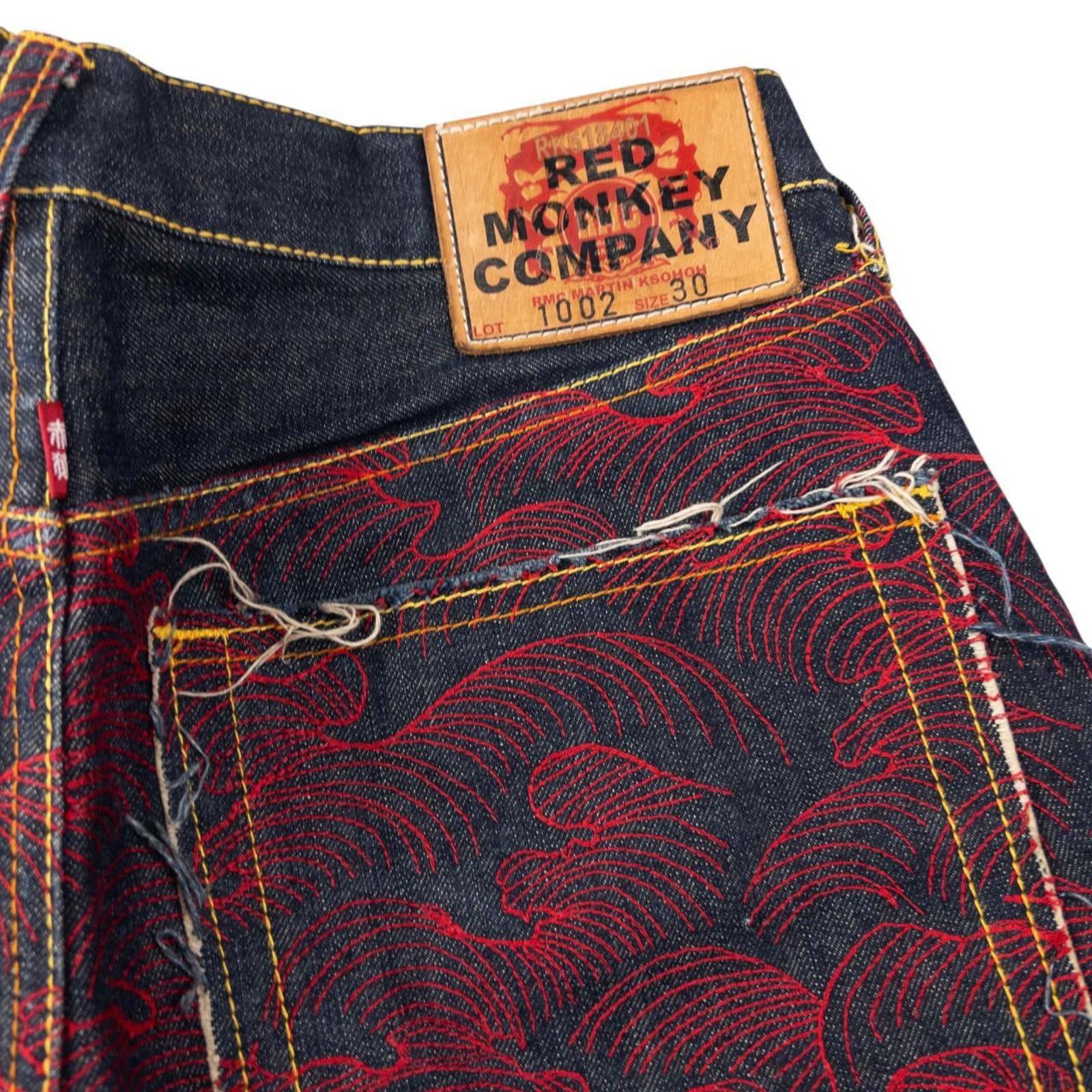 Other Vintage RMC Red Monkey Company Wave Denim Jeans Size W34 Size US 30 / EU 46 - 7 Thumbnail