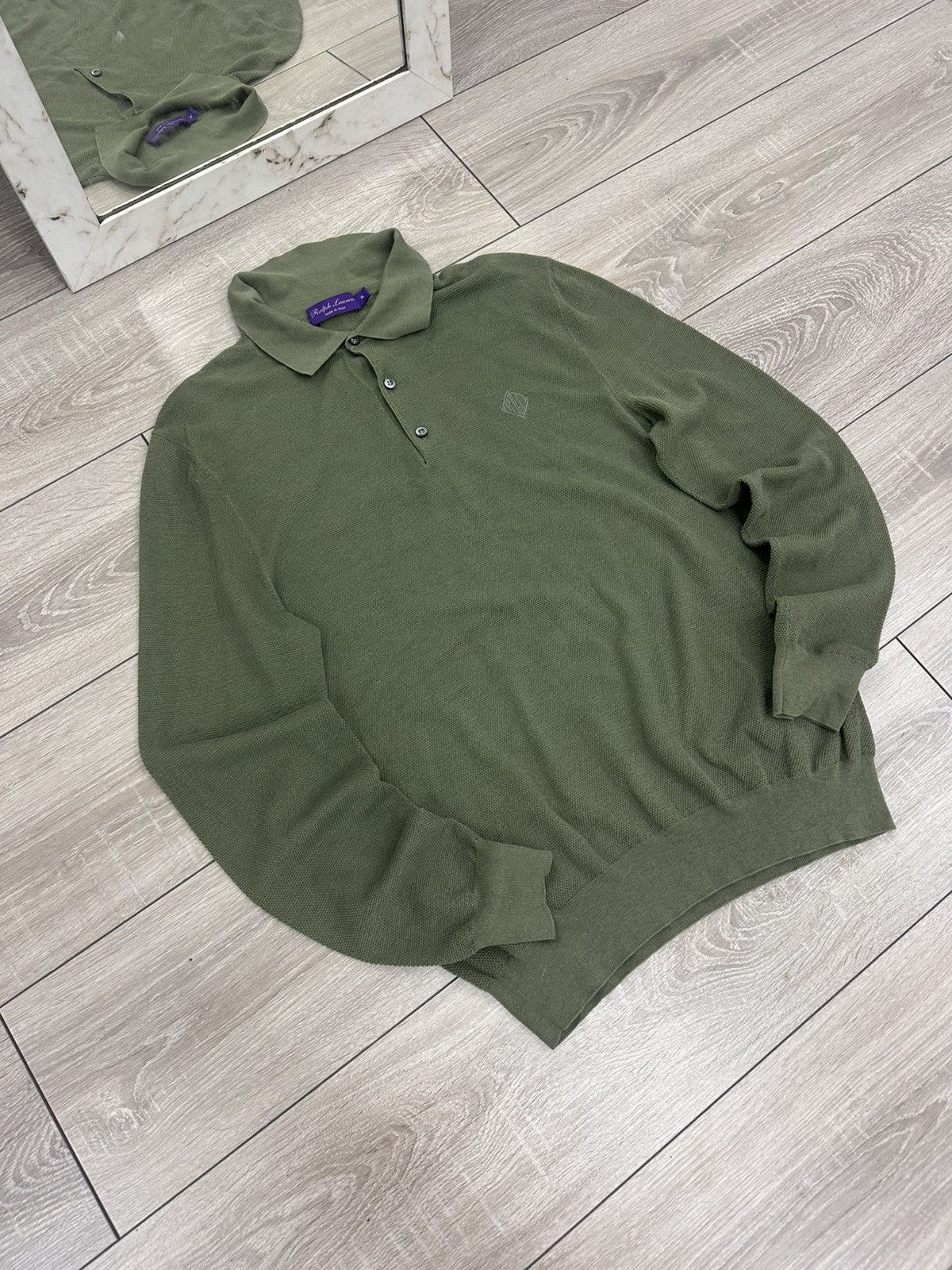 Polo Ralph Lauren Ralph Lauren Purple label LogoSilk and Cotton Polo Shirt Size US XL / EU 56 / 4 - 3 Thumbnail