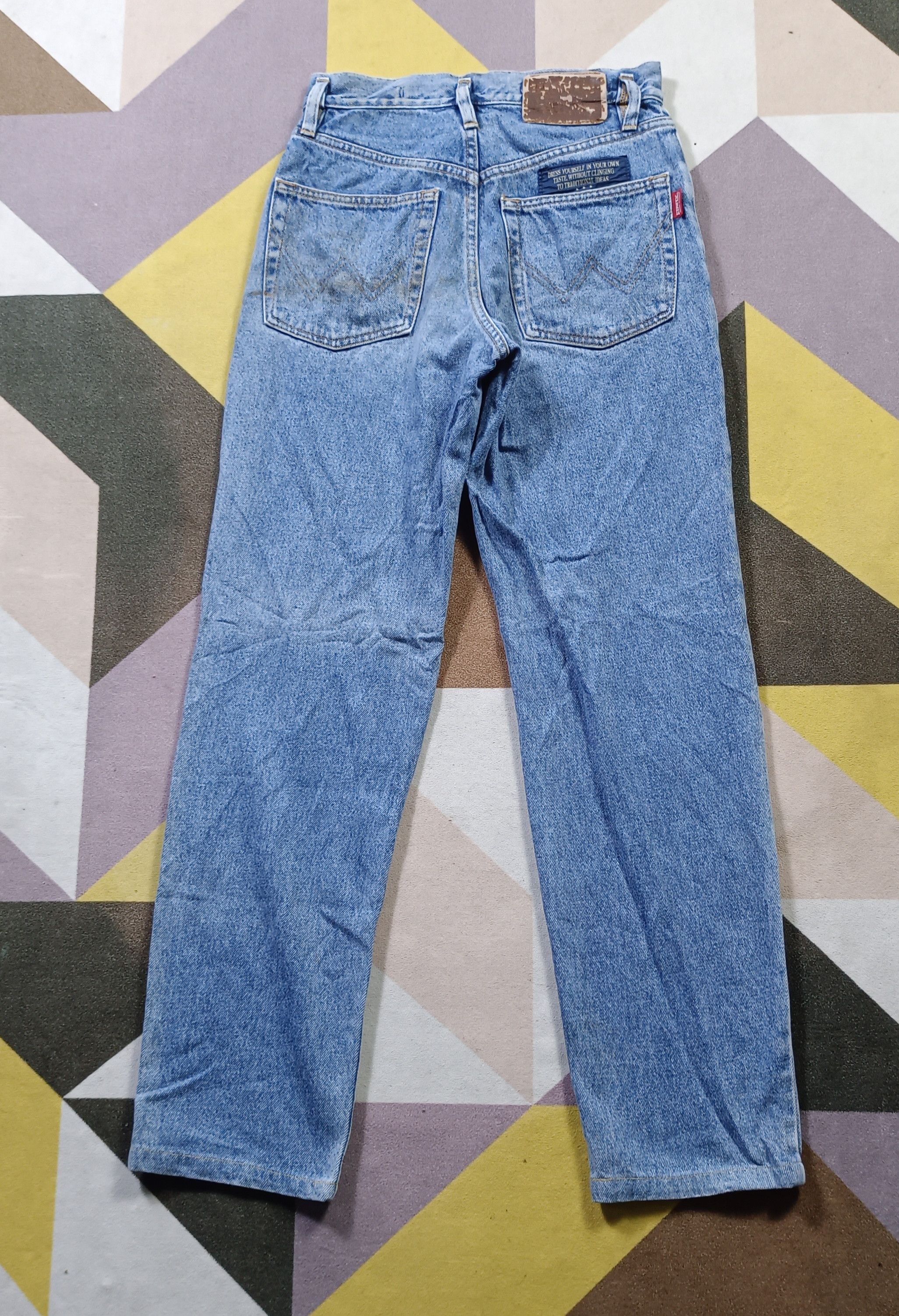 Edwin × Vintage Vintage💥 EDWIN made in Italy Distressed Jeans Size US 27 - 1 Thumbnail
