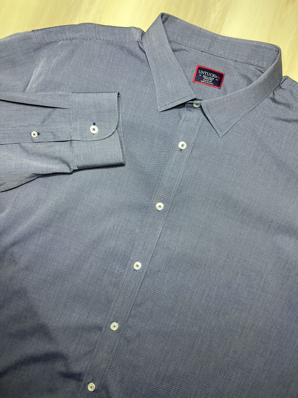 UNTUCKit UNTUCKit Long Sleeve Shirt Mens 3XL Blue Regular Fit Orville Size US XXL / EU 58 / 5 - 1 Thumbnail