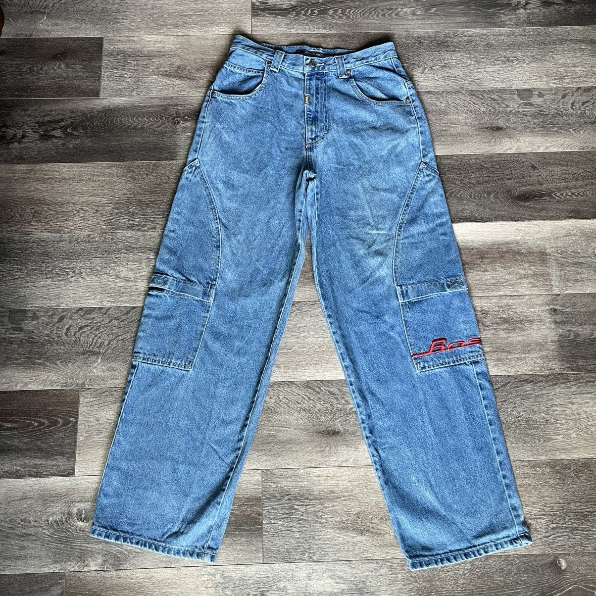 Vintage Vintage 90s Boss Baggy Skater Multi Pocket Denim Jeans 31x32 Size US 31 - 1 Thumbnail