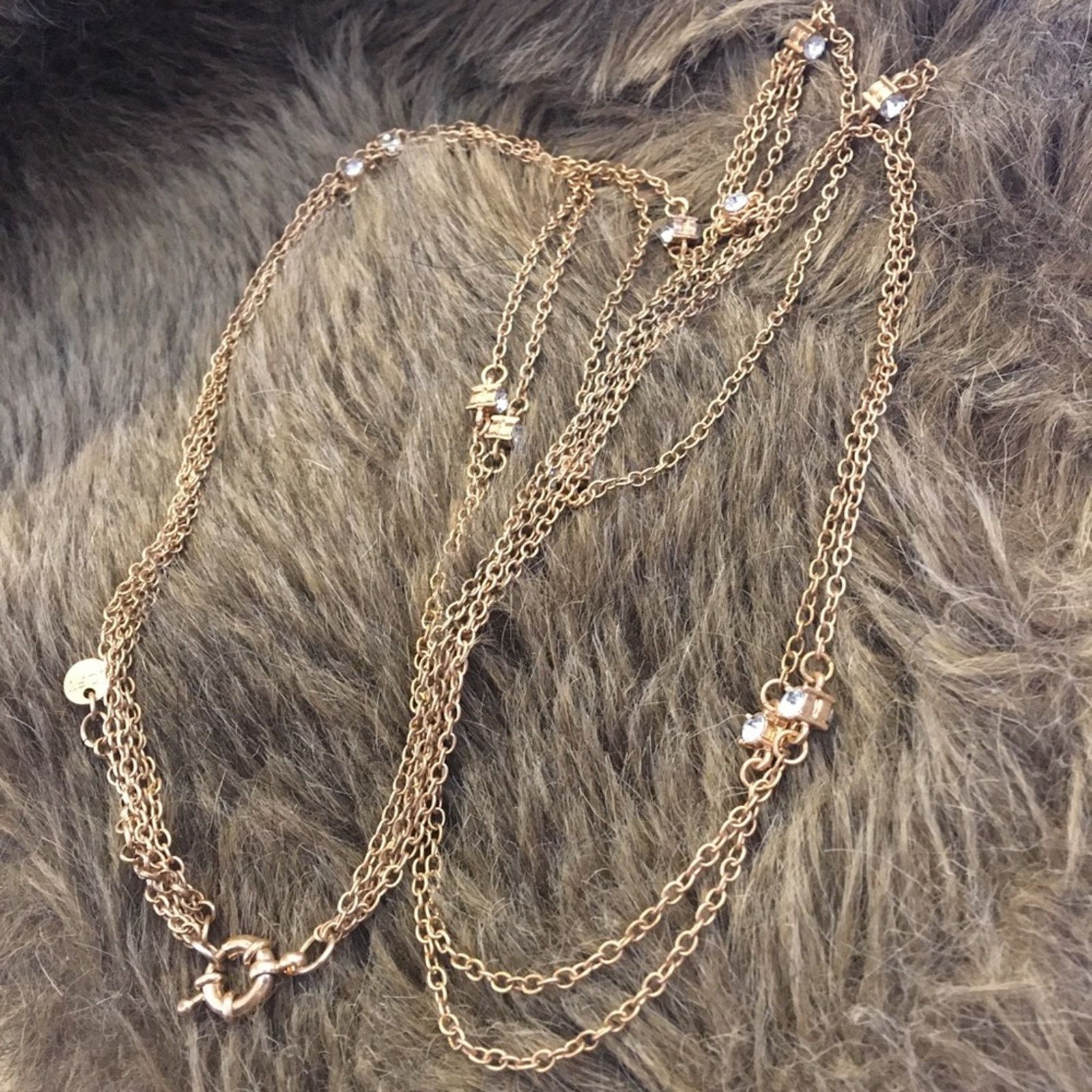 Loft Vintage LOFT quadruple layered gold chain necklace Size ONE SIZE - 6 Thumbnail