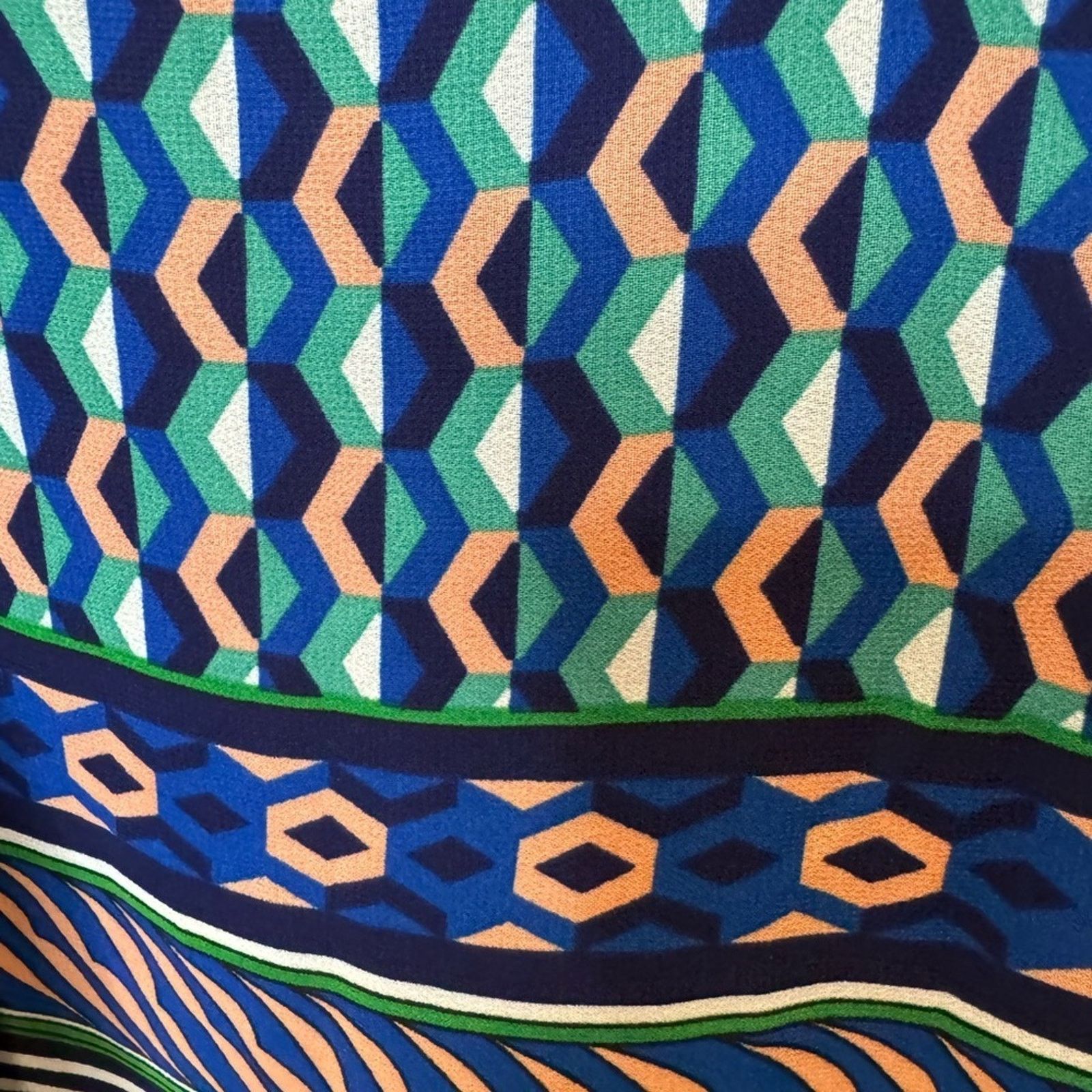 Anthropologie Anthropologie Maeve Silk Geometric Print Mini Slip Dress S Size S / US 4 / IT 40 - 7 Thumbnail