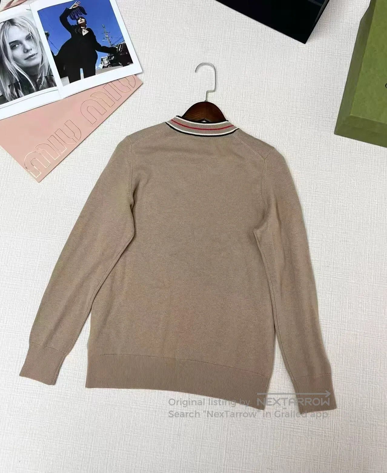 Burberry Burberry Knit Sweater with Monogram Logo. Size M / US 6-8 / IT 42-44 - 2 Thumbnail