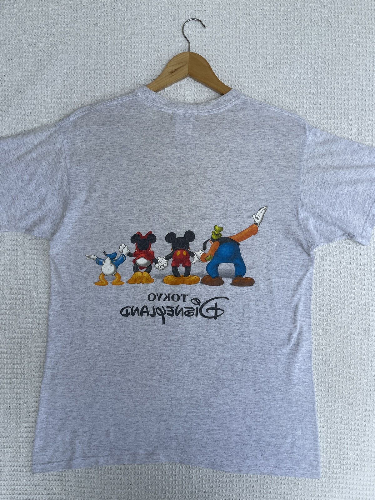 Disney Rare🔥Vintage 90s Tokyo Disneyland Mirror T-Shirt Size US L / EU 52-54 / 3 - 10 Thumbnail