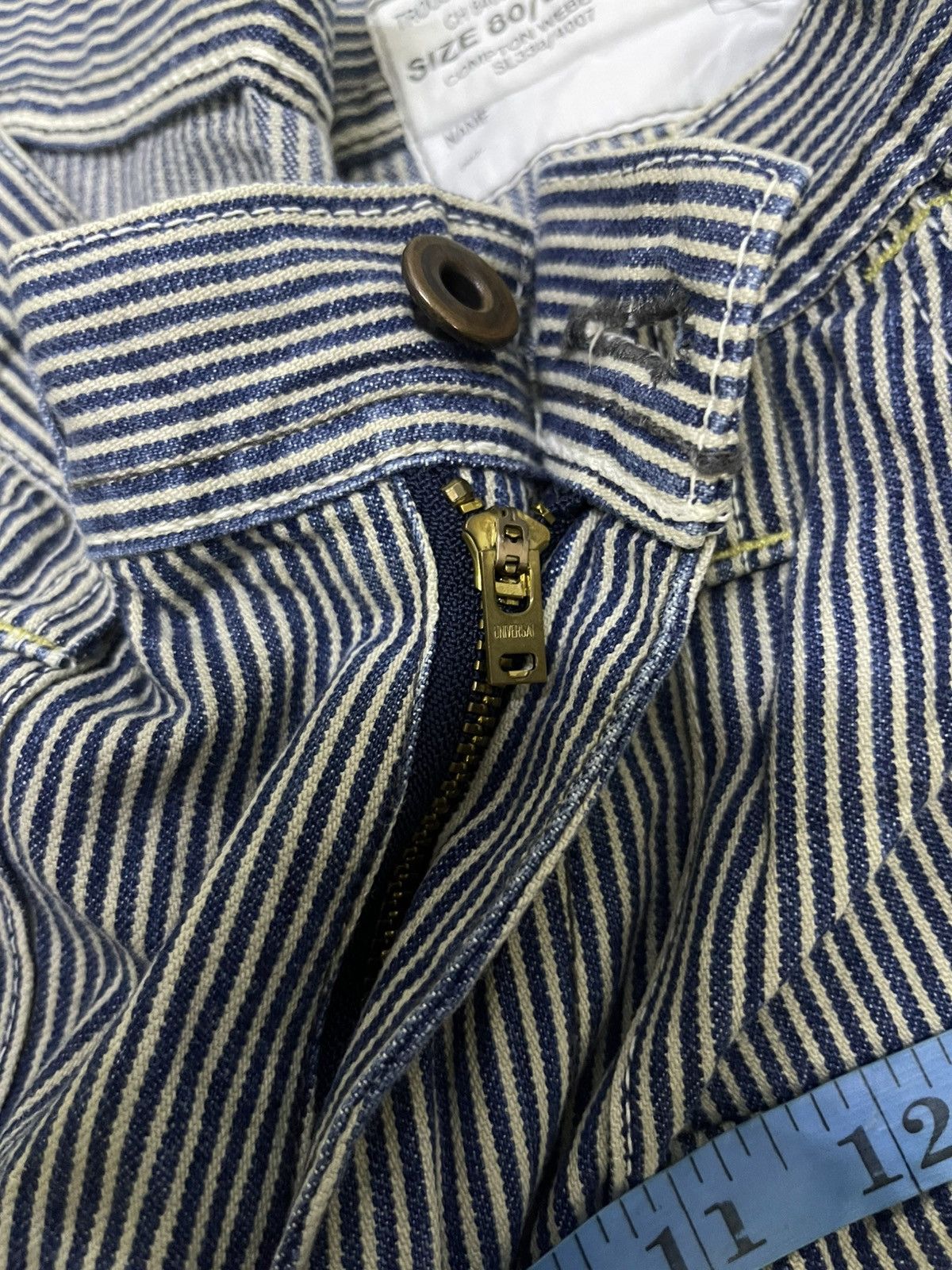 Japanese Brand Jepanes Brand x Studio Ecru Bush Pants Denim Hickory Size US 33 - 17 Thumbnail