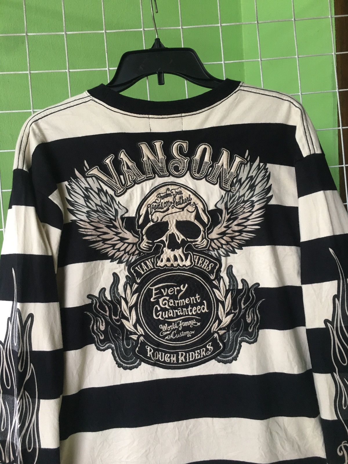 Japanese Brand × Vanson Leathers Vanson Skulls Longsleeve Size US XL / EU 56 / 4 - 5 Thumbnail