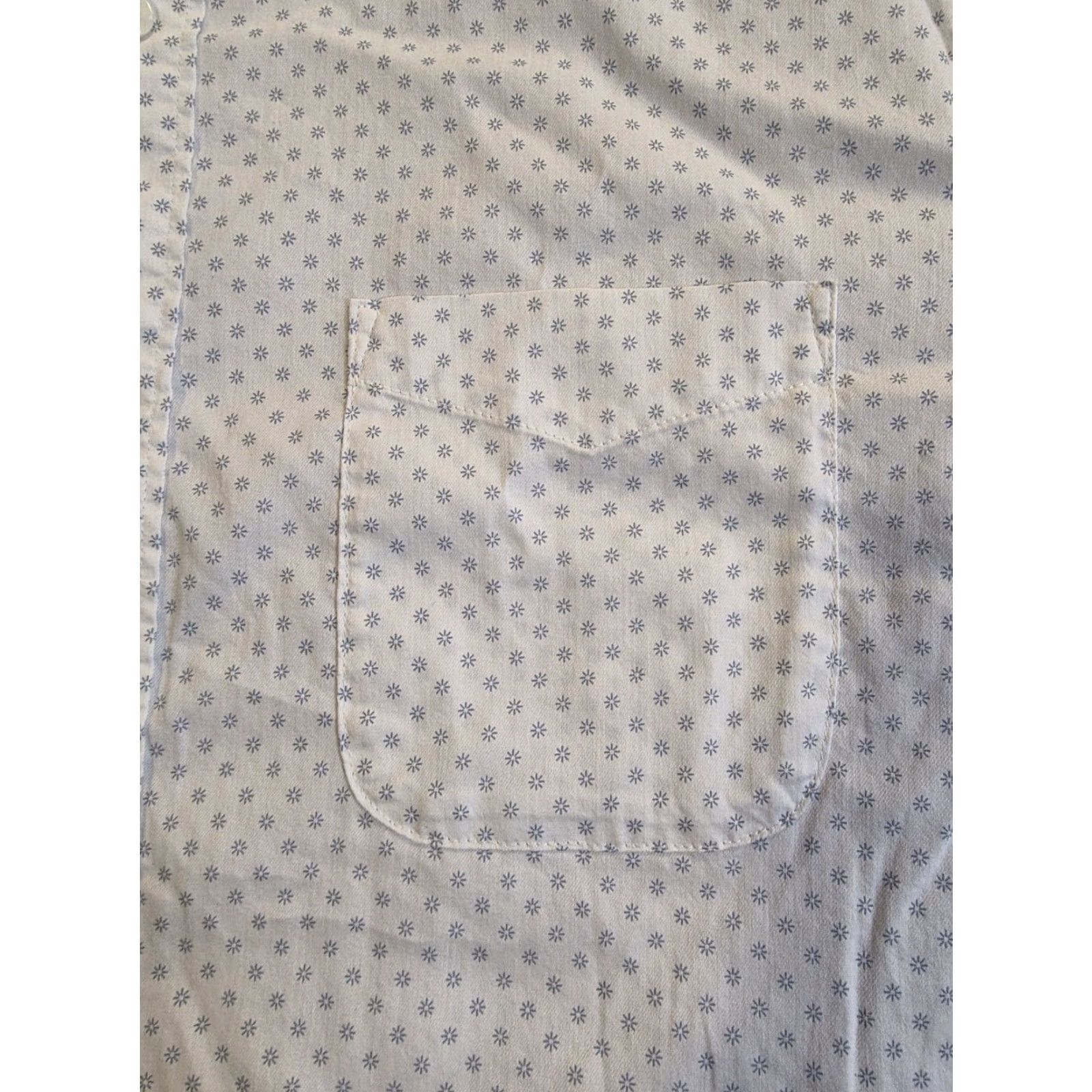 Faherty Faherty Movement Shirt White Geometric Button Down Stretch Supima Men's M Size US M / EU 48-50 / 2 - 4 Thumbnail