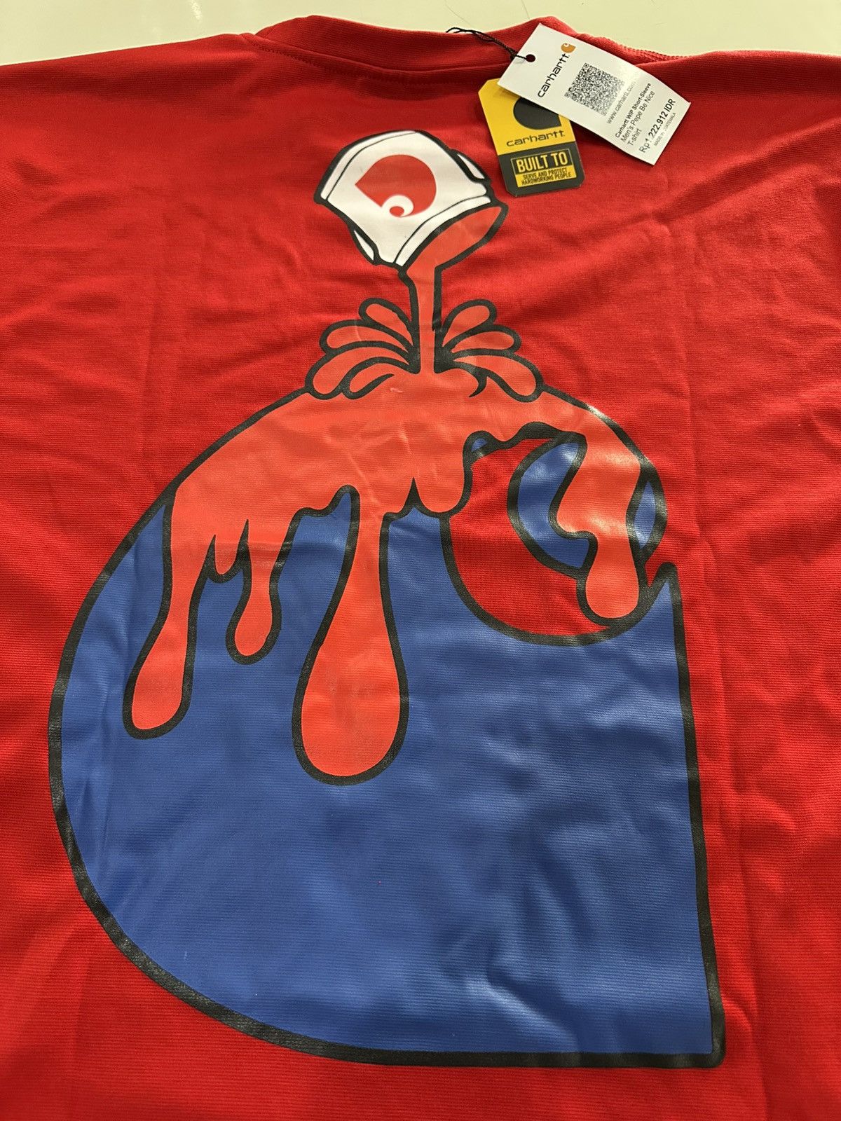 Carhartt Carhartt Workwear Graphic Big Logo Pocket Tee Red Yellow XL Size US XL / EU 56 / 4 - 4 Thumbnail