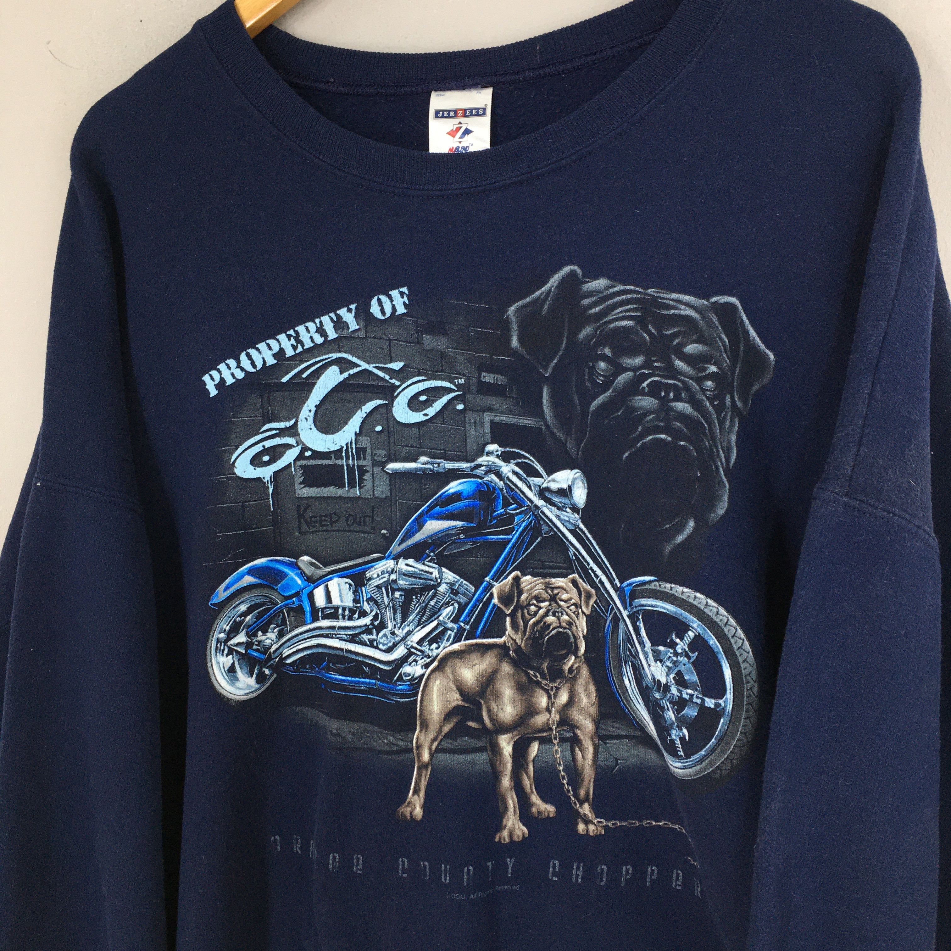 Vintage Vintage Y2K Orange County Choppers Biker Sweatshirt XXLarge Size US XXL / EU 58 / 5 - 5 Thumbnail