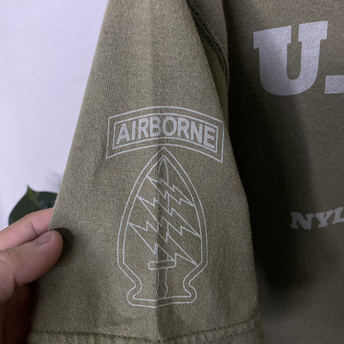 Vintage Vintage Airborne OG 107 Us Army Military Tee Size US L / EU 52-54 / 3 - 2 Thumbnail