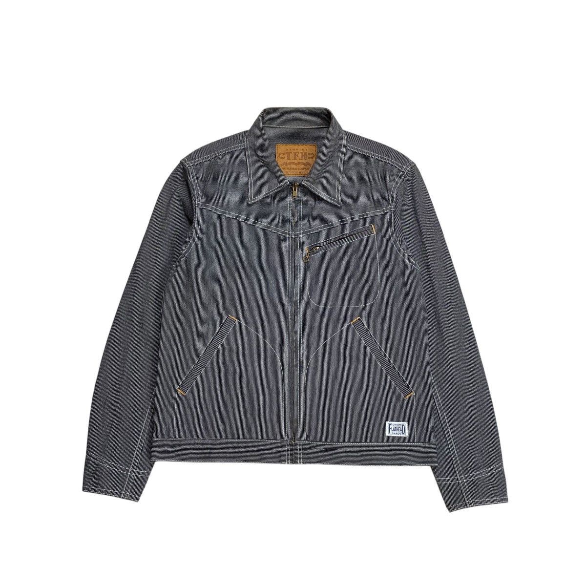 The Flat Head The Flat Head Lot PHJ-02W Hickory Stripe Work Jacket Size US L / EU 52-54 / 3 - 1 Thumbnail