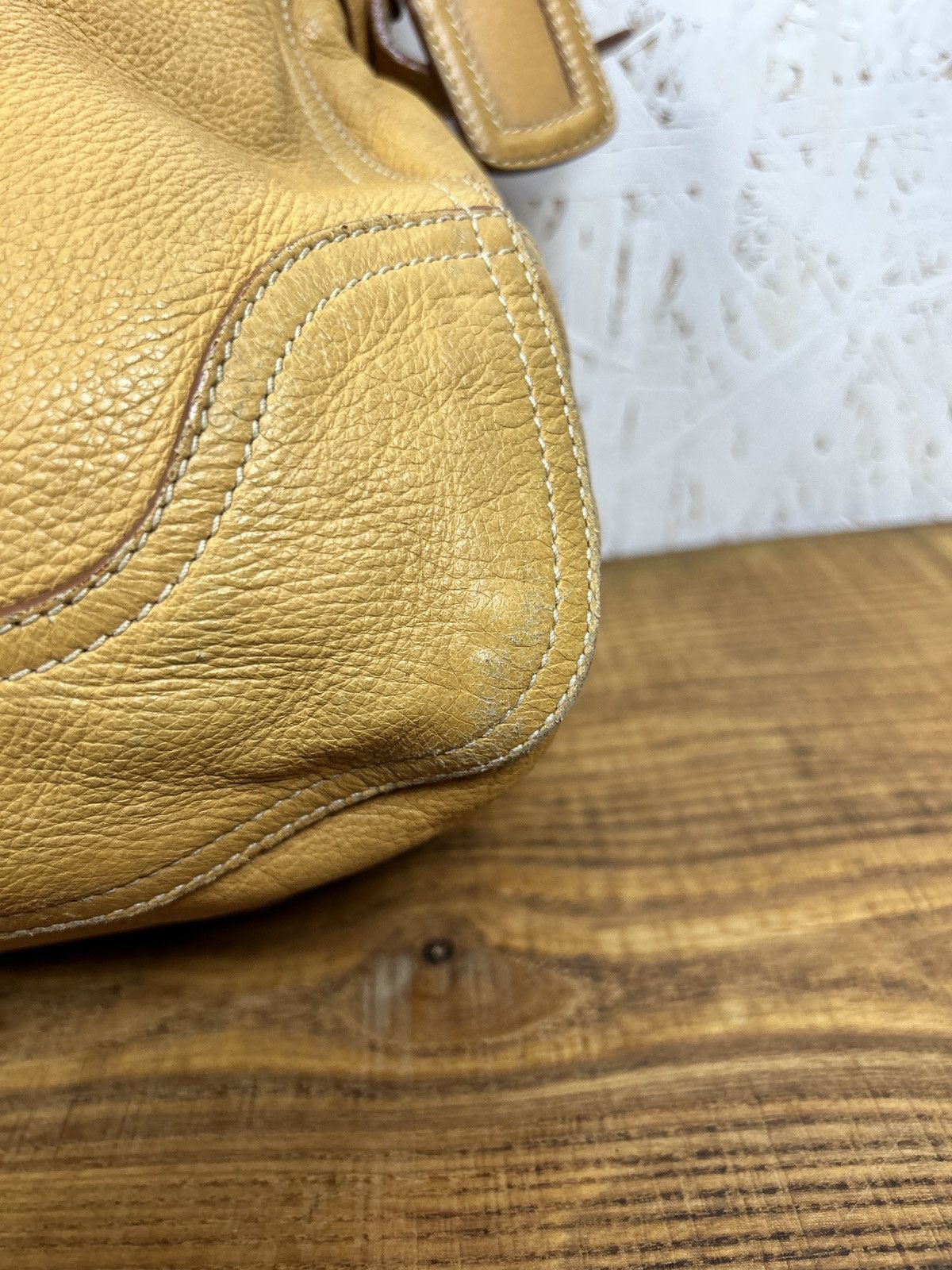 Prada Prada Deerskin Leather Handbag Shoulder Bag Size ONE SIZE - 4 Thumbnail