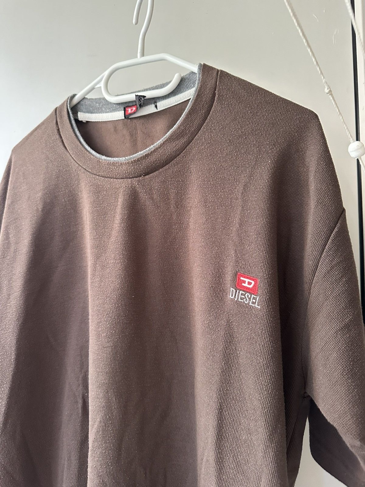 Diesel Vintage Y2k Diesel Mini logo Punk Rare Brown Tee opium Size US XL / EU 56 / 4 - 2 Thumbnail