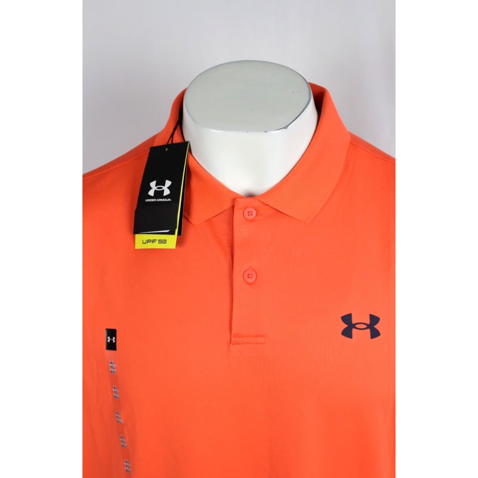 Under Armour Under Armour Polo Shirt XL Matchplay Short Sleeve Polo Men Fire Orange 1377374 847 Golf Shirt Size US XL / EU 56 / 4 - 4 Thumbnail