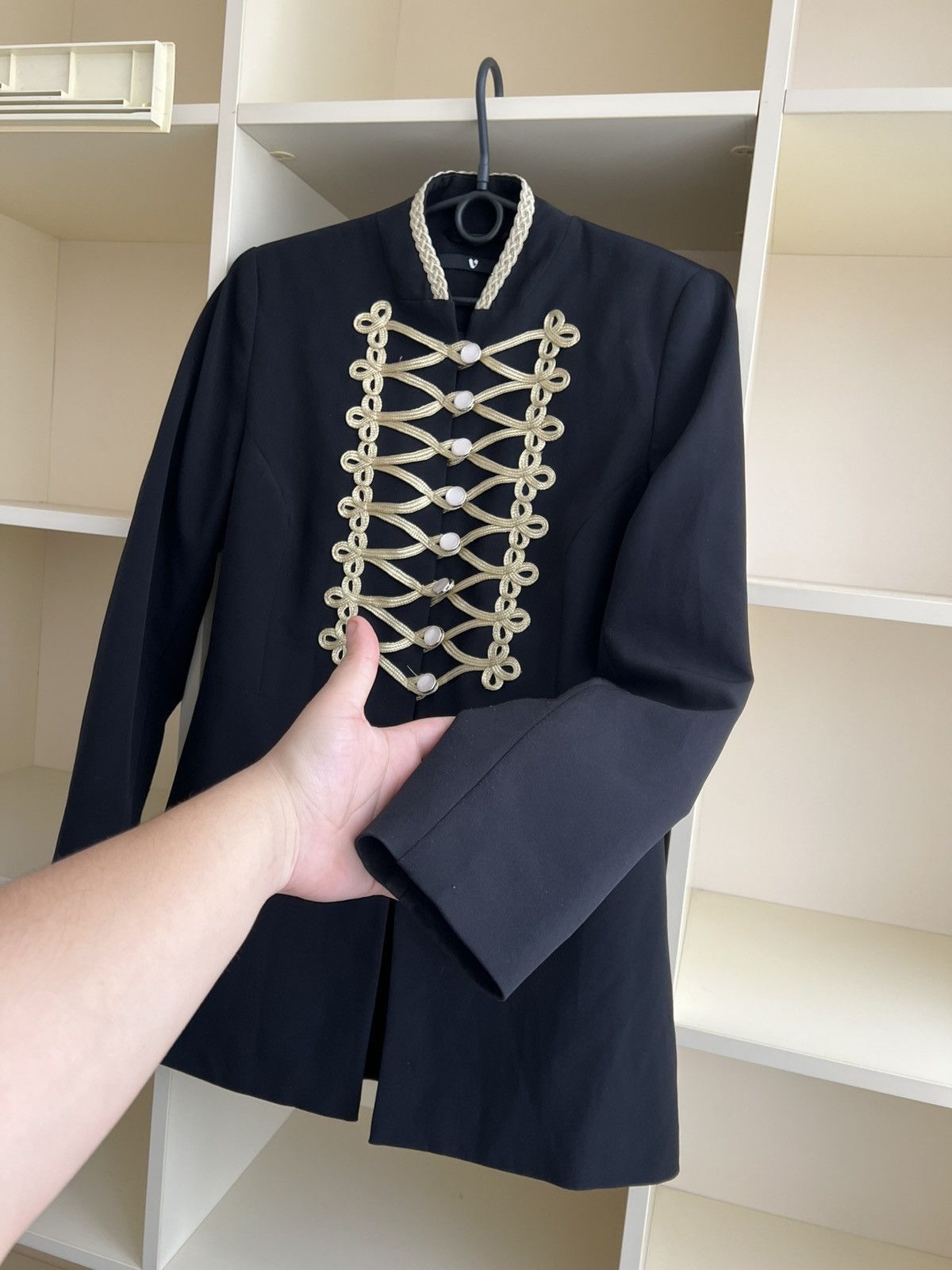 Vintage Napoleonic Style Military Blazer V By Very Gold Embroidery Size M / US 6-8 / IT 42-44 - 10 Thumbnail