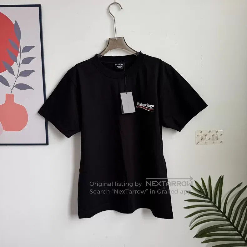 Balenciaga Balenciaga Black Short Sleeve T-Shirt, XL, Back Large Logo Size US XL / EU 56 / 4 - 1 Thumbnail