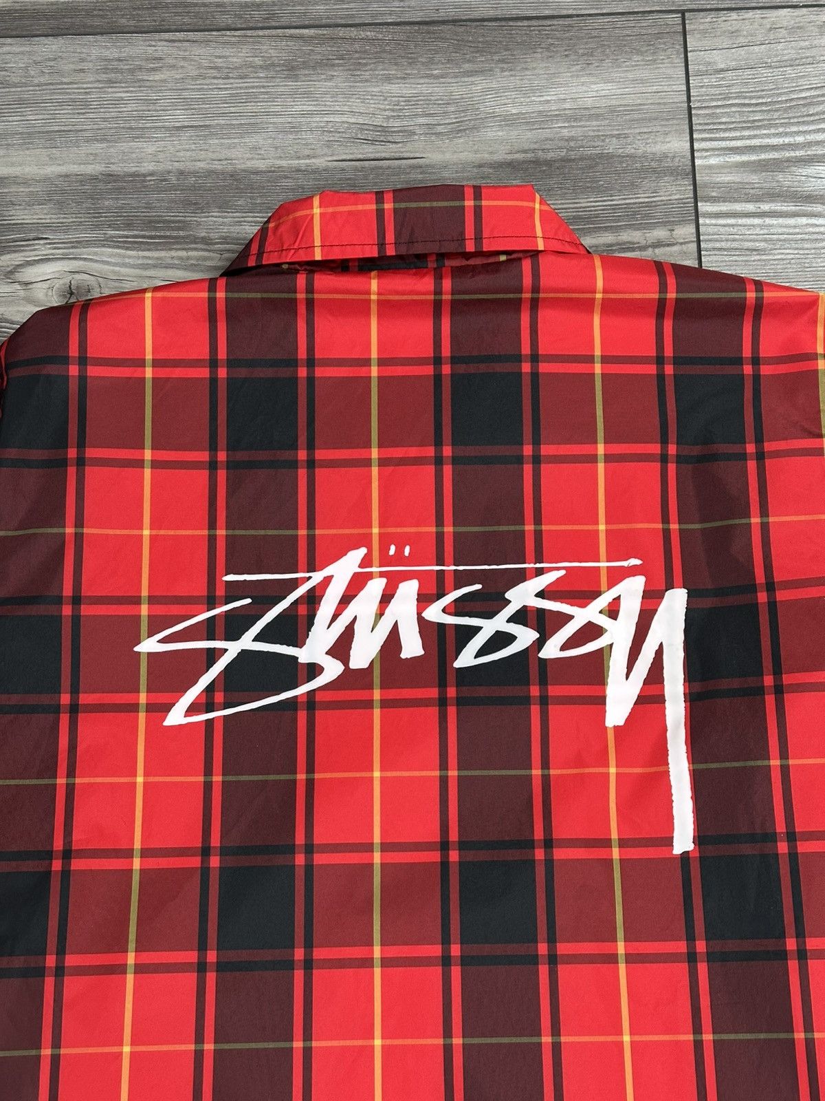 Stussy × Vintage Stussy Cruize Plaid Coach Jacket Size US S / EU 44-46 / 1 - 4 Thumbnail