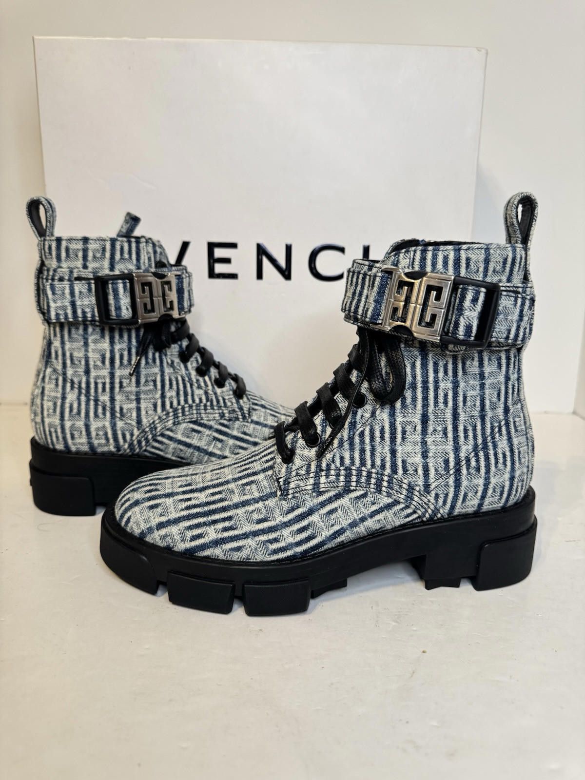 Givenchy Givenchy 4G Denim Terra Boots Size 35.5/US5.5 W/Box Size US 5.5 / IT 35.5 - 1 Thumbnail