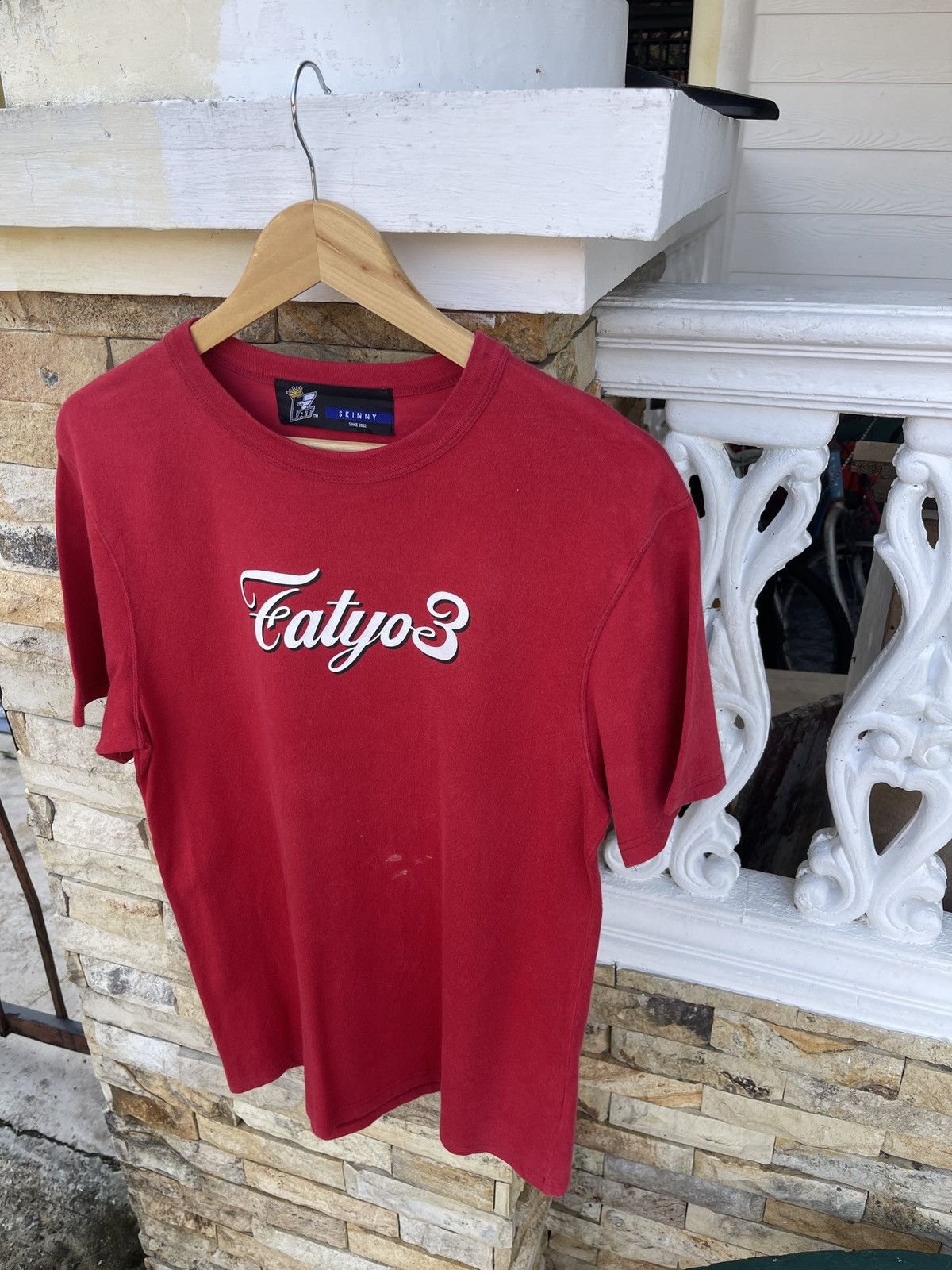 Fat Tokyo Rare🔥Vintage 02’ y2k Fatyo3 Spellout Logo T-Shirt Size US L / EU 52-54 / 3 - 4 Thumbnail
