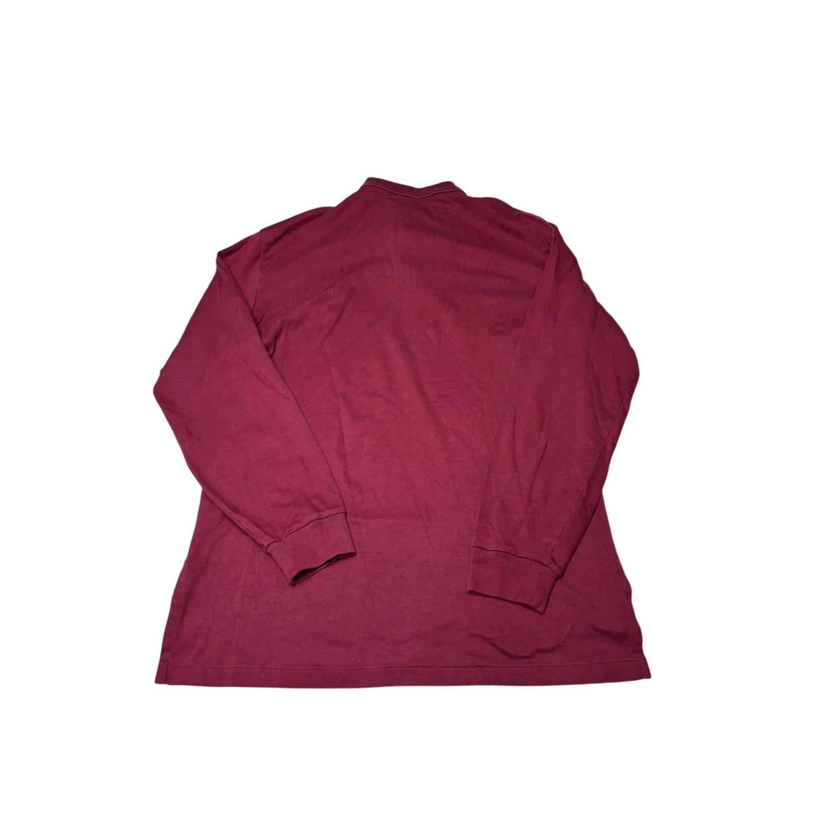 Polo Ralph Lauren Polo Ralph Lauren Mens Burgundy Maroon Long Sleeve Polo Shirt Size M Cotton Size US M / EU 48-50 / 2 - 4 Thumbnail