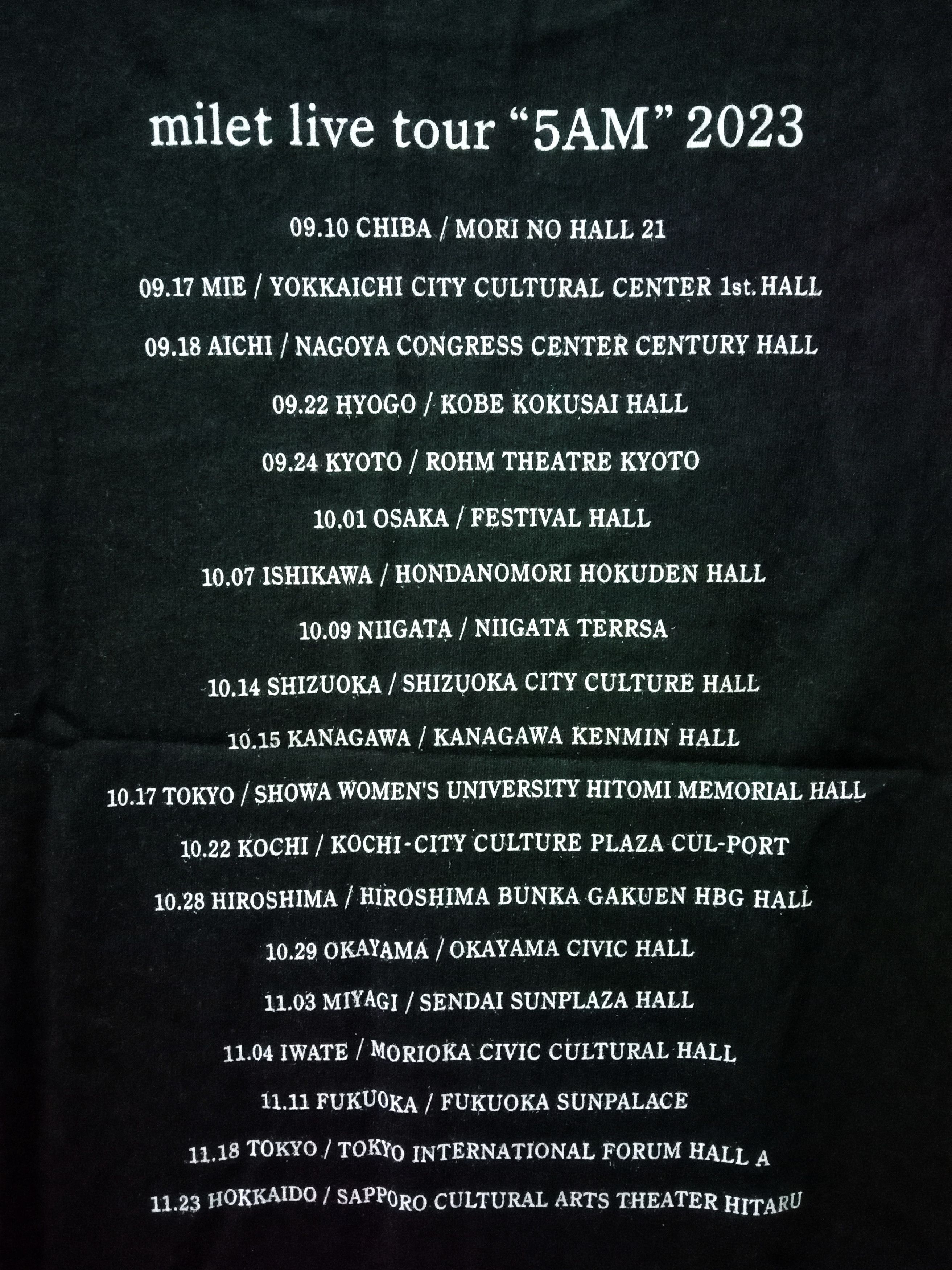 Japanese Brand T-shirt Japan Singer Milet 5AM Live Tour Original Size XL Size US XL / EU 56 / 4 - 4 Thumbnail