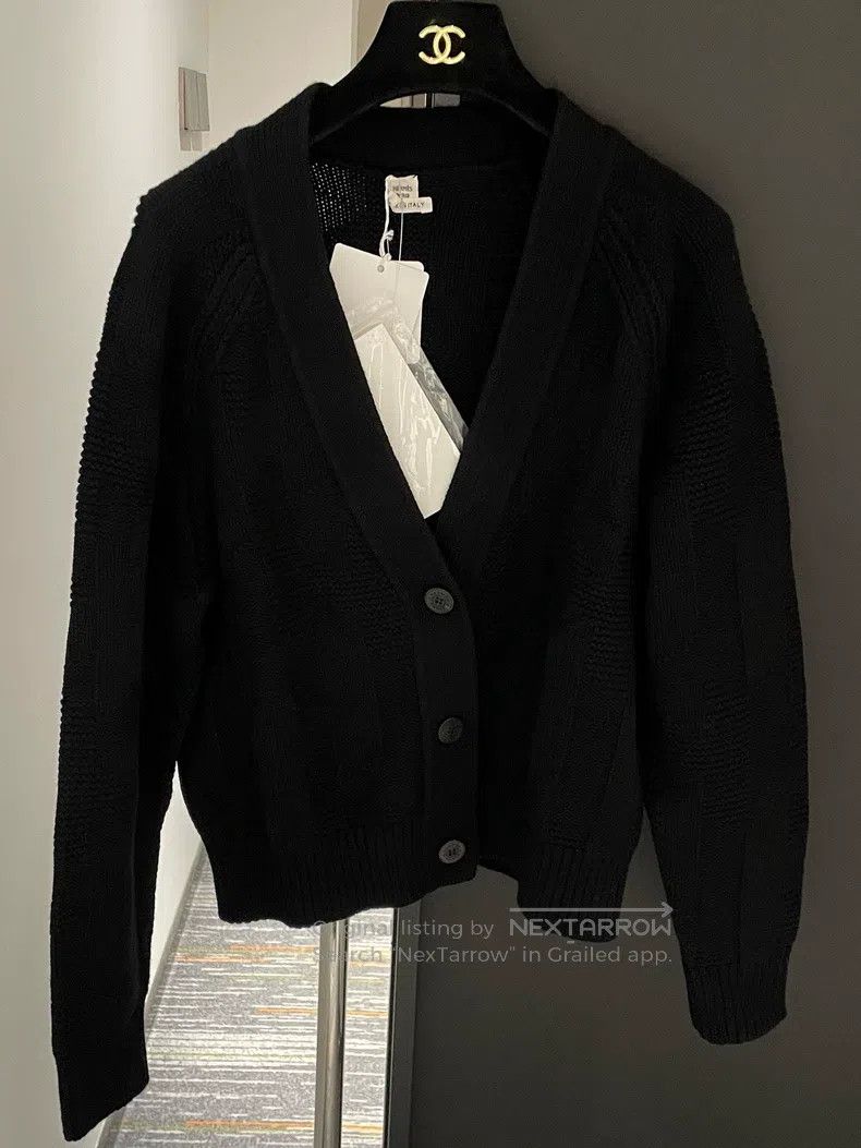 Hermes Hermes Black Knit Cardigan - Versatile for Spring and Autu Size XXS / US 00 / IT 34 - 1 Thumbnail
