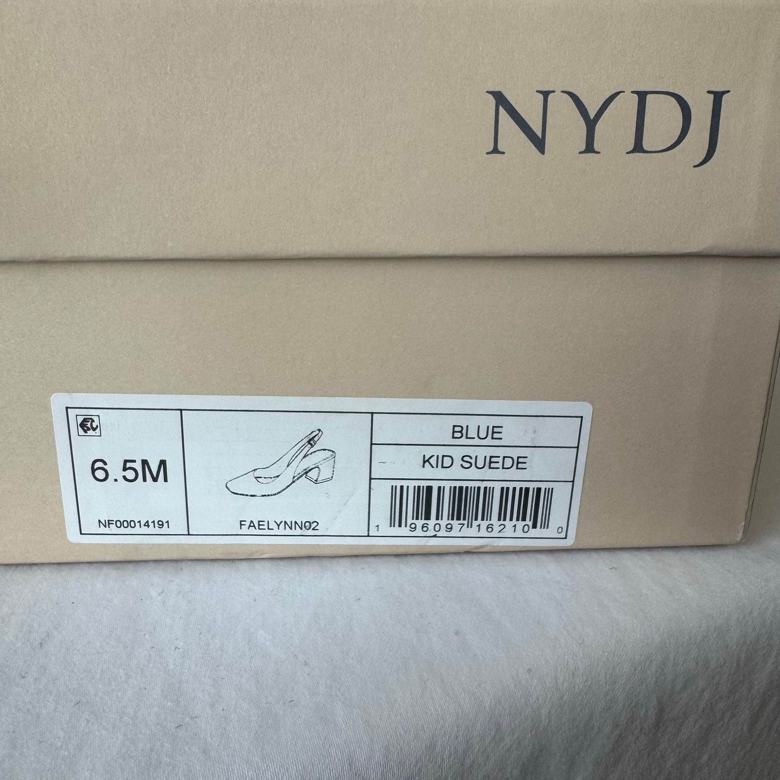 NYDJ NIB NYDJ $139 Women's Suede Leather Slingback Pump 6.5 Blue Size US 6.5 / IT 36.5 - 9 Thumbnail