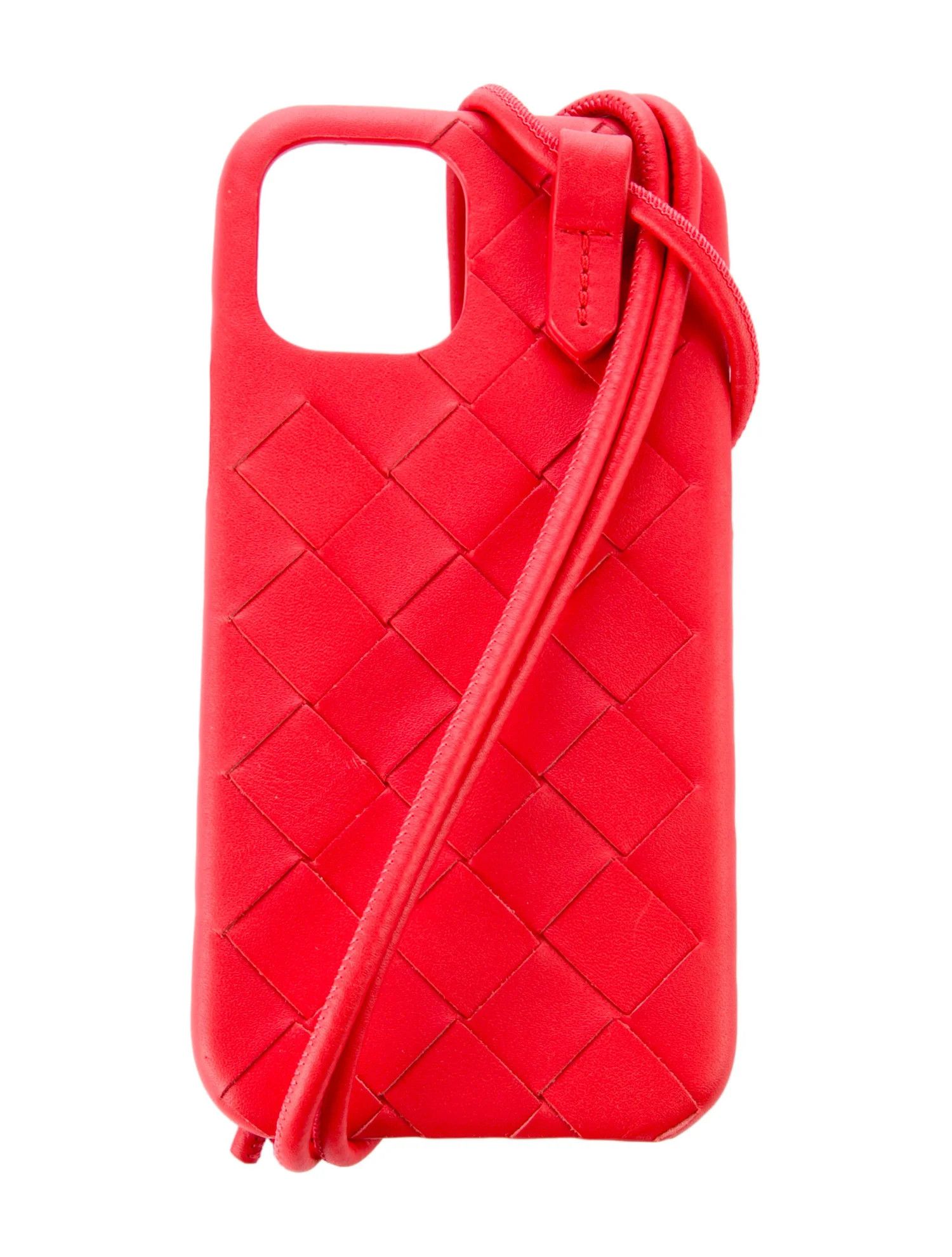 Bottega Veneta o1w1db11024 Size: OS / Iphone 12 Pro Case in Red Size ONE SIZE - 1 Thumbnail