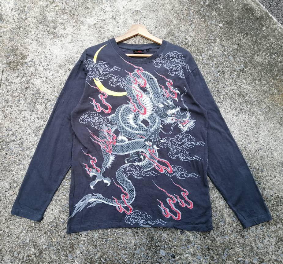 Bullet Noise Bullet Noise Dragon And Tiger Sukajan Style Tee Size US M / EU 48-50 / 2 - 1 Thumbnail