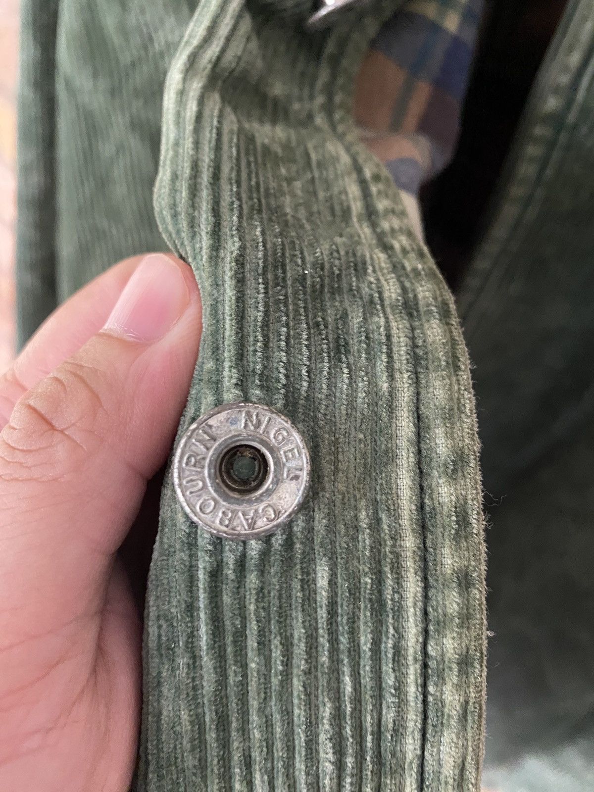 Nigel Cabourn 1990s Nigel Cabourn corduroy heavy leather collar Size US XL / EU 56 / 4 - 8 Thumbnail