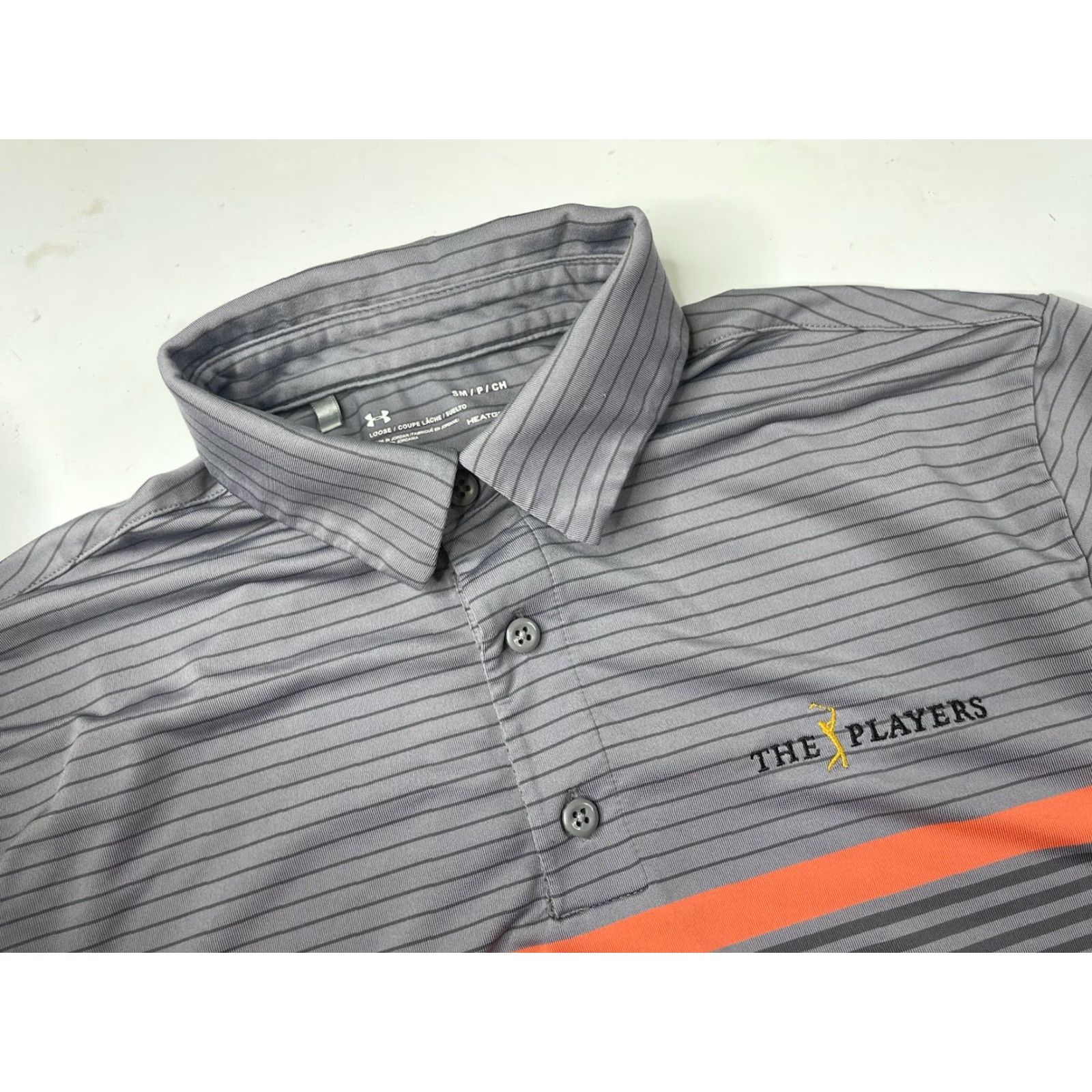 Under Armour Under Armour Golf Polo Shirt Striped Mens Small Polo Shirts HeatGear Regular Fit Multicolor Short Sleeve Breathable Casual Sports 90s? Size US S / EU 44-46 / 1 - 3 Thumbnail
