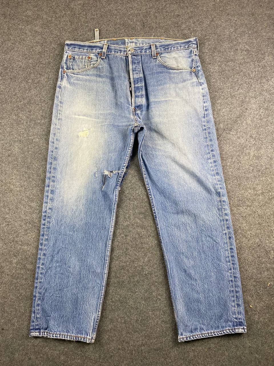 Levi's vintage 80s levis 501 distressed denim Size US 39 - 9 Thumbnail