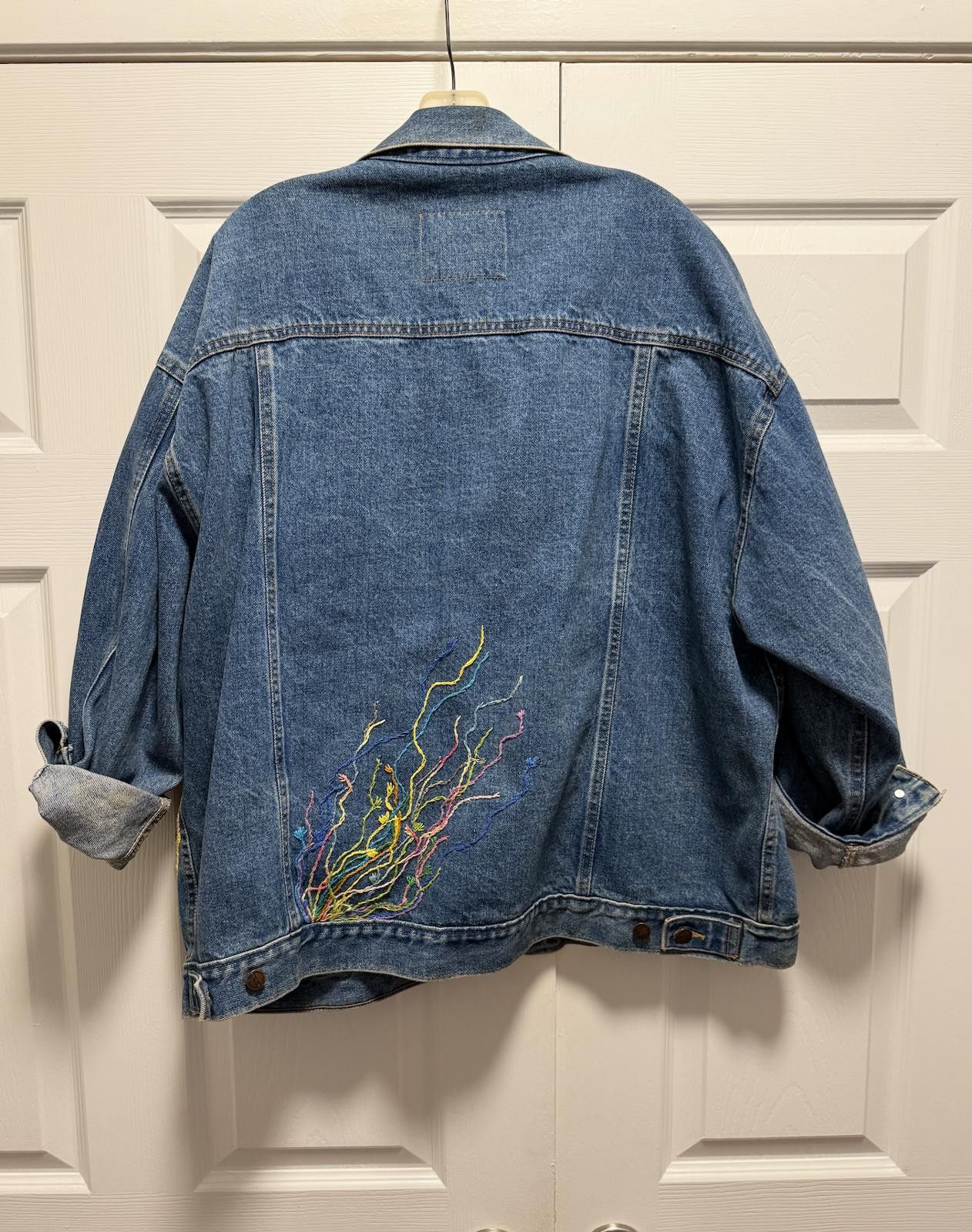 Barena Venezia Vintage Venezia Custom Beaded + Embroidered Denim Jacket Size M / US 6-8 / IT 42-44 - 11 Thumbnail