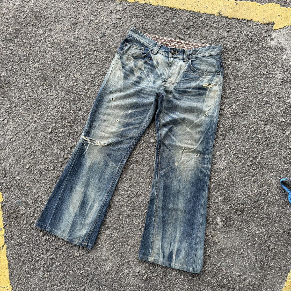 Edwin Vintage Edwin Flare distressed jeans denim pants Size US 36 / EU 52 - 3 Thumbnail