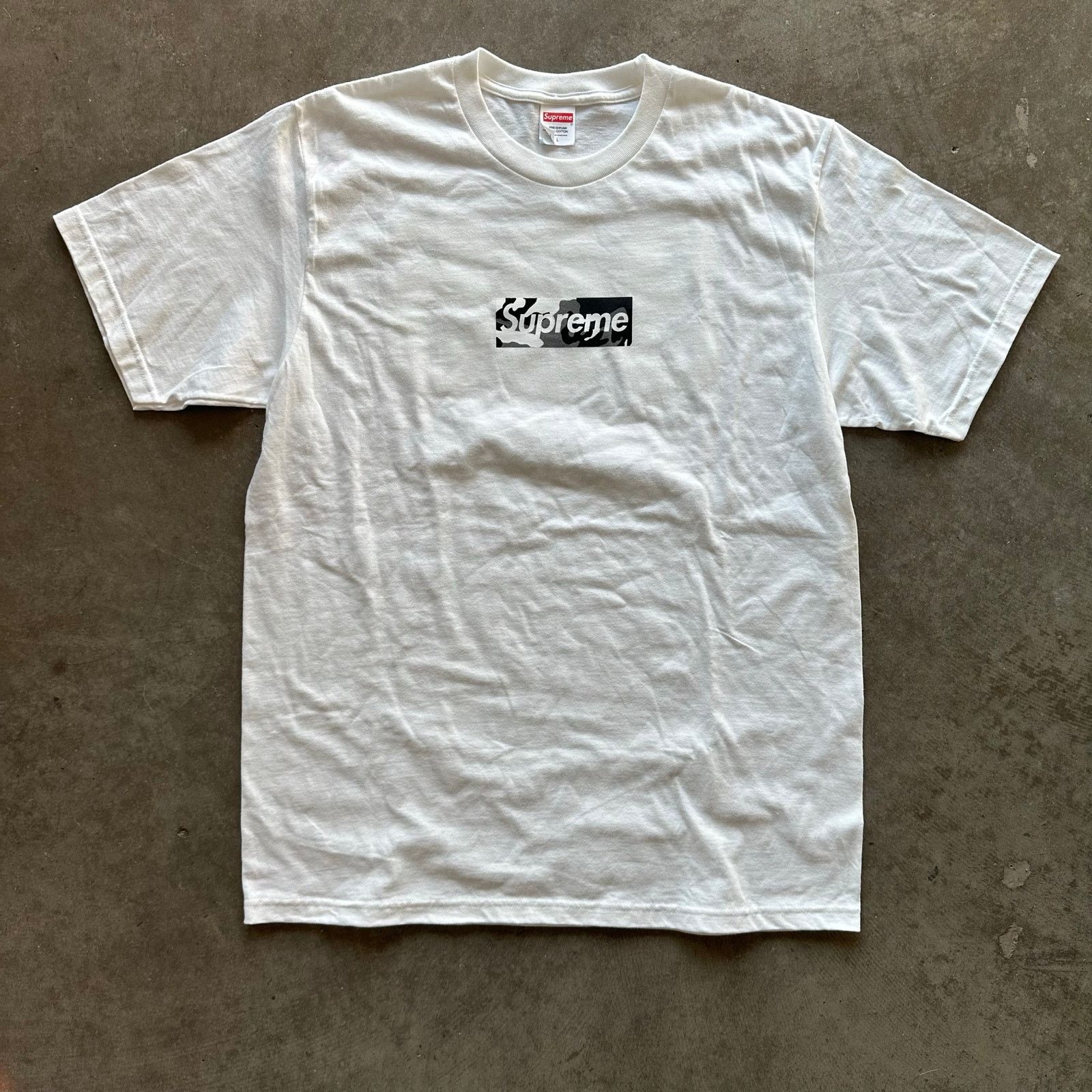 Supreme Box Logo Tee 白 Large Supreme White Box Logo L/S Tee Men's Size Large 100% Authentic