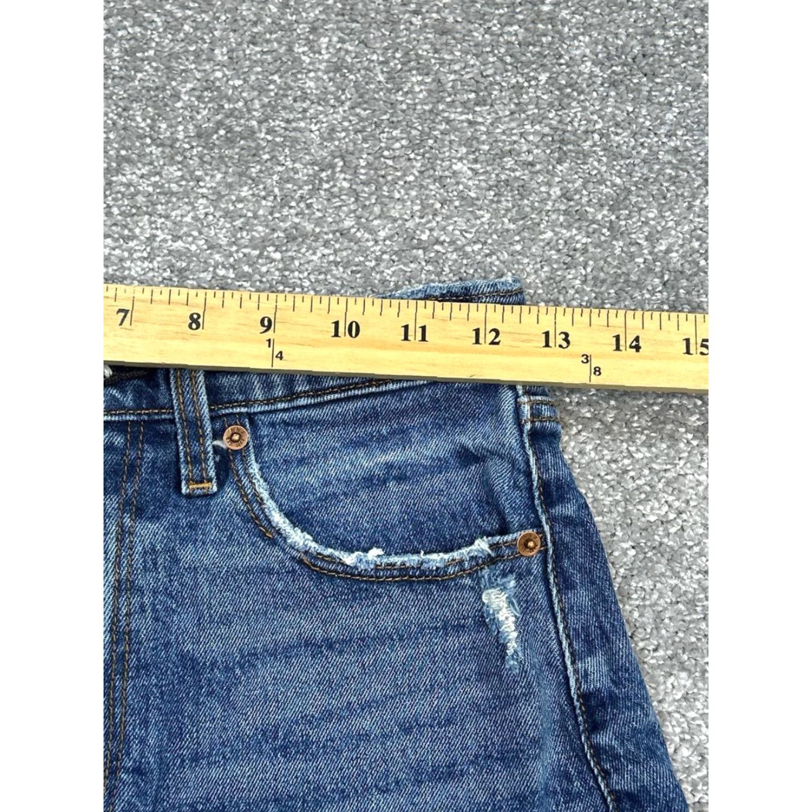 Abercrombie & Fitch Abercrombie & Fitch Mom Shorts Womens 25 Blue Denim High Rise Casual Summer Size 42" / US 20 - 5 Thumbnail